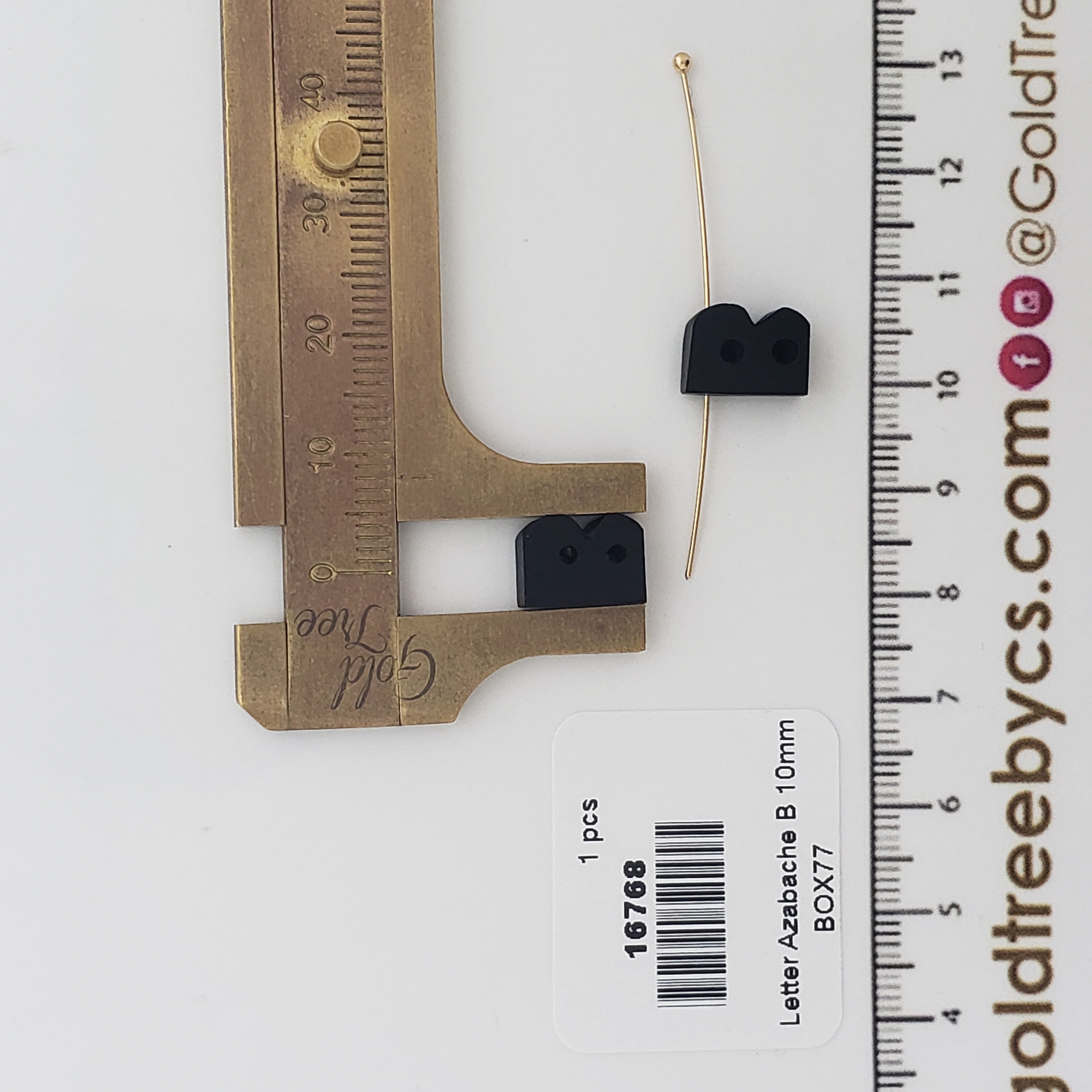 16768 Initial Letter B Azabache Spacer