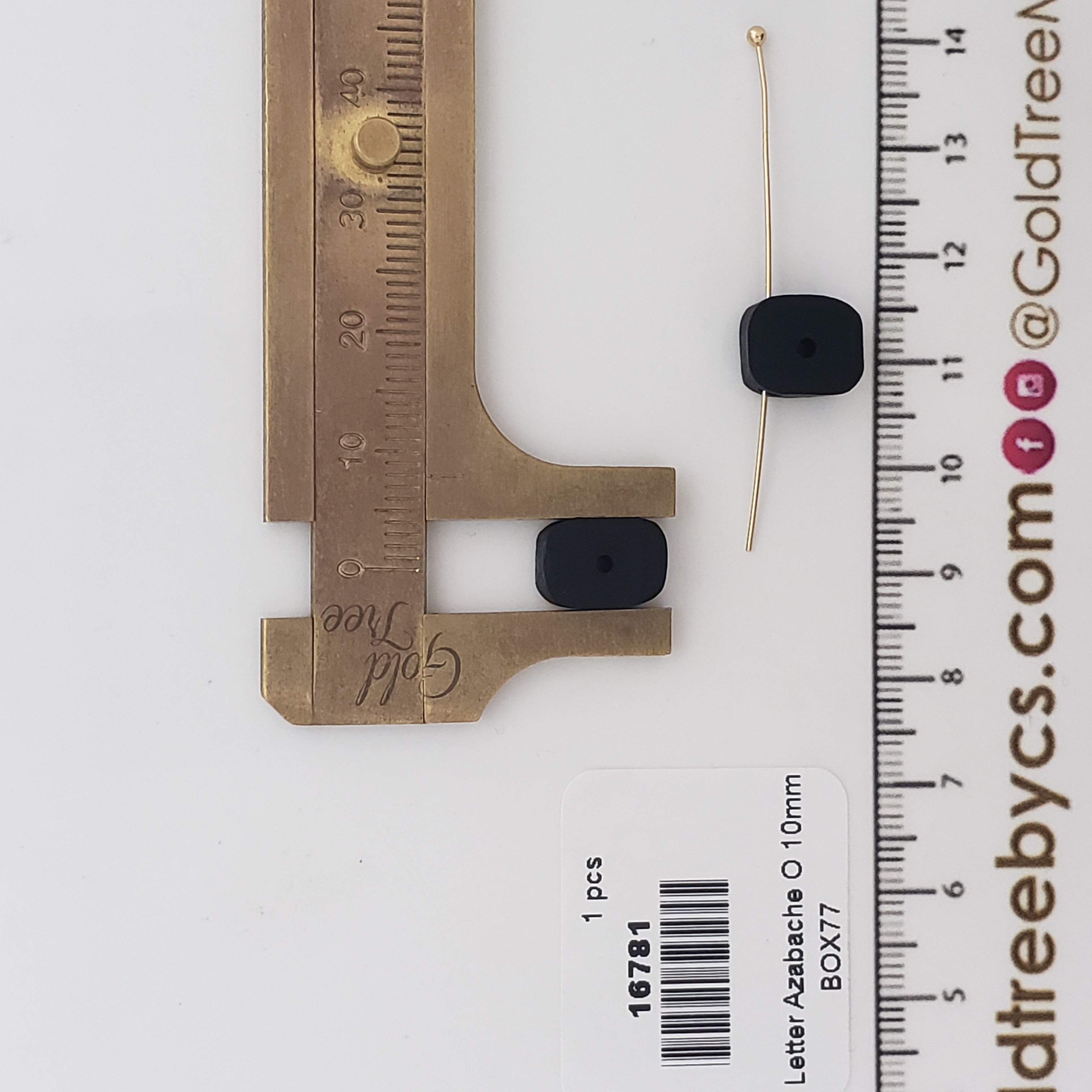 16781 Initial Letter O Azabache Spacer