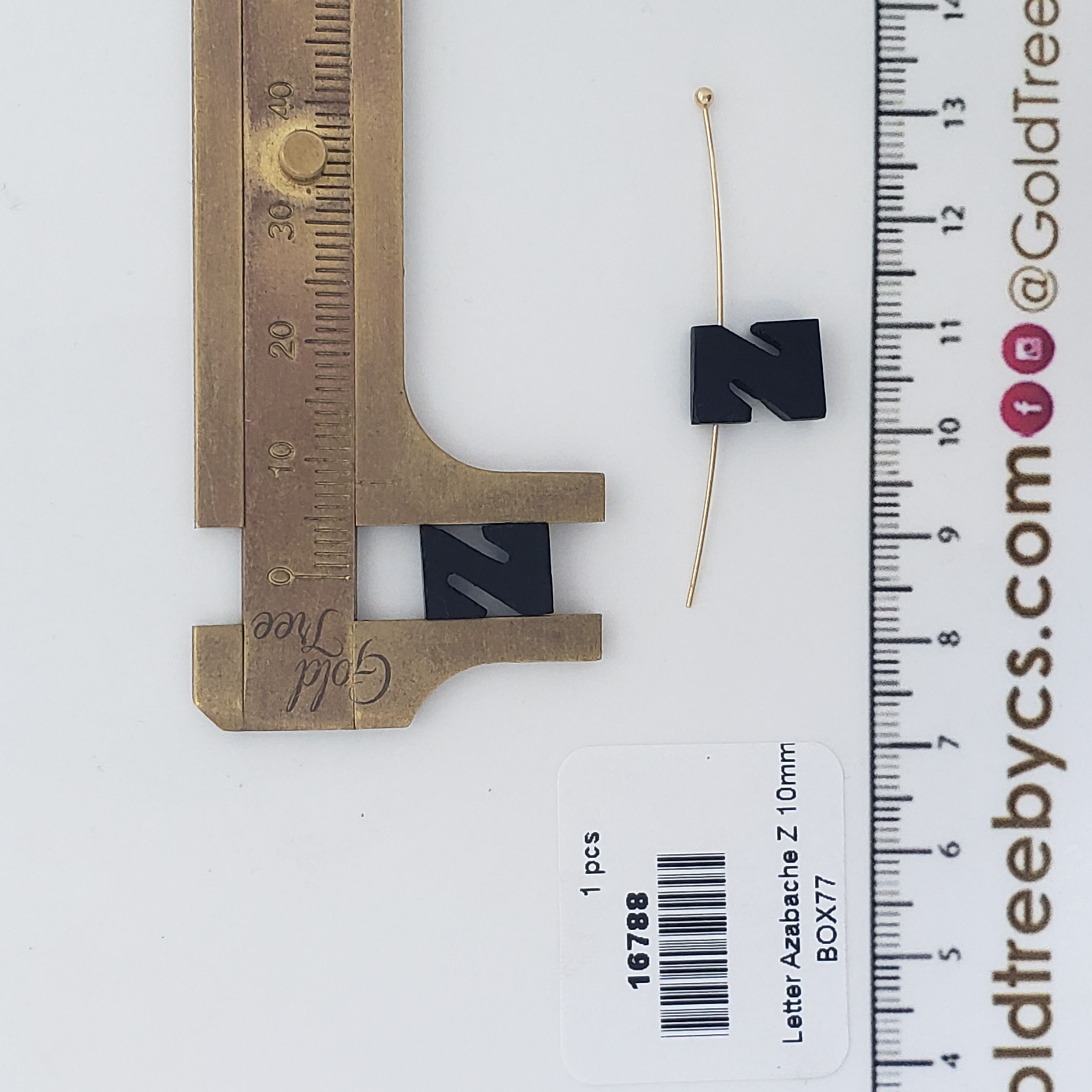 16788 Initial Letter Z Azabache Spacer