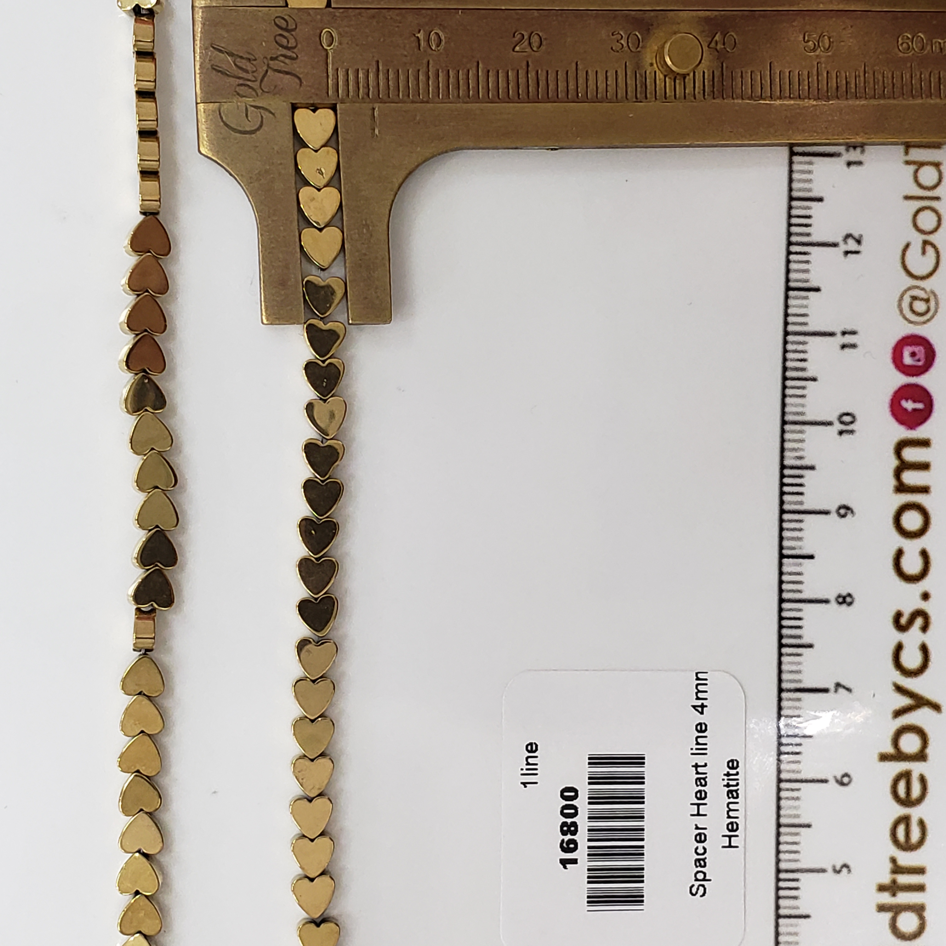 16800 Mini Separador Línea de Corazón Liso