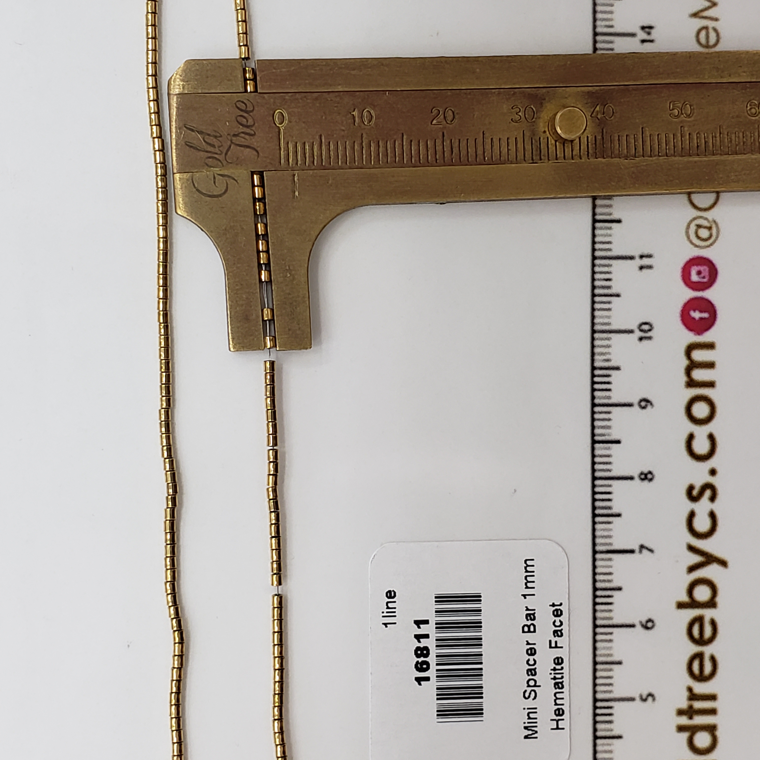 16811 Gold Mini Bar Spacer