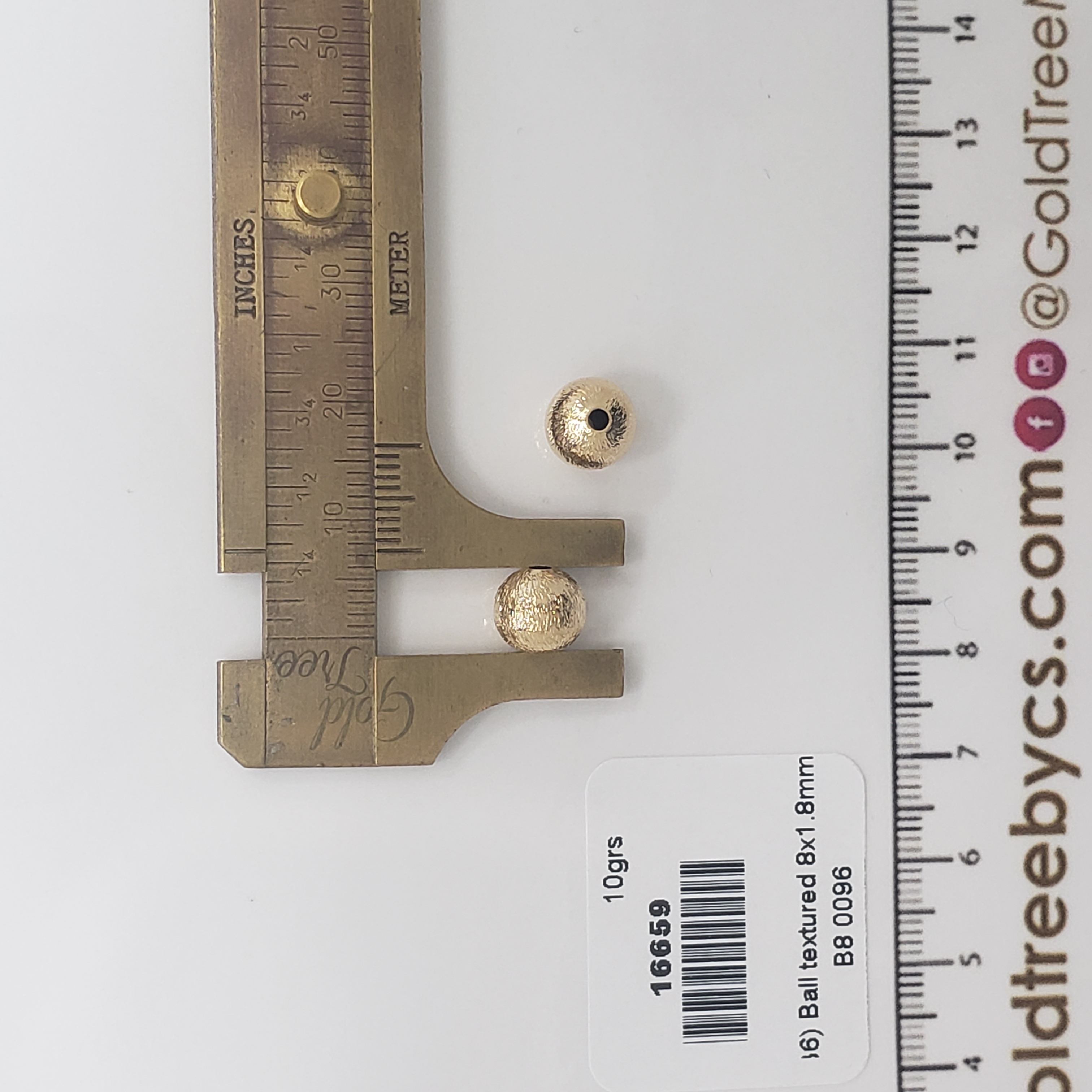 16659 Ball textured 8x1.08mm