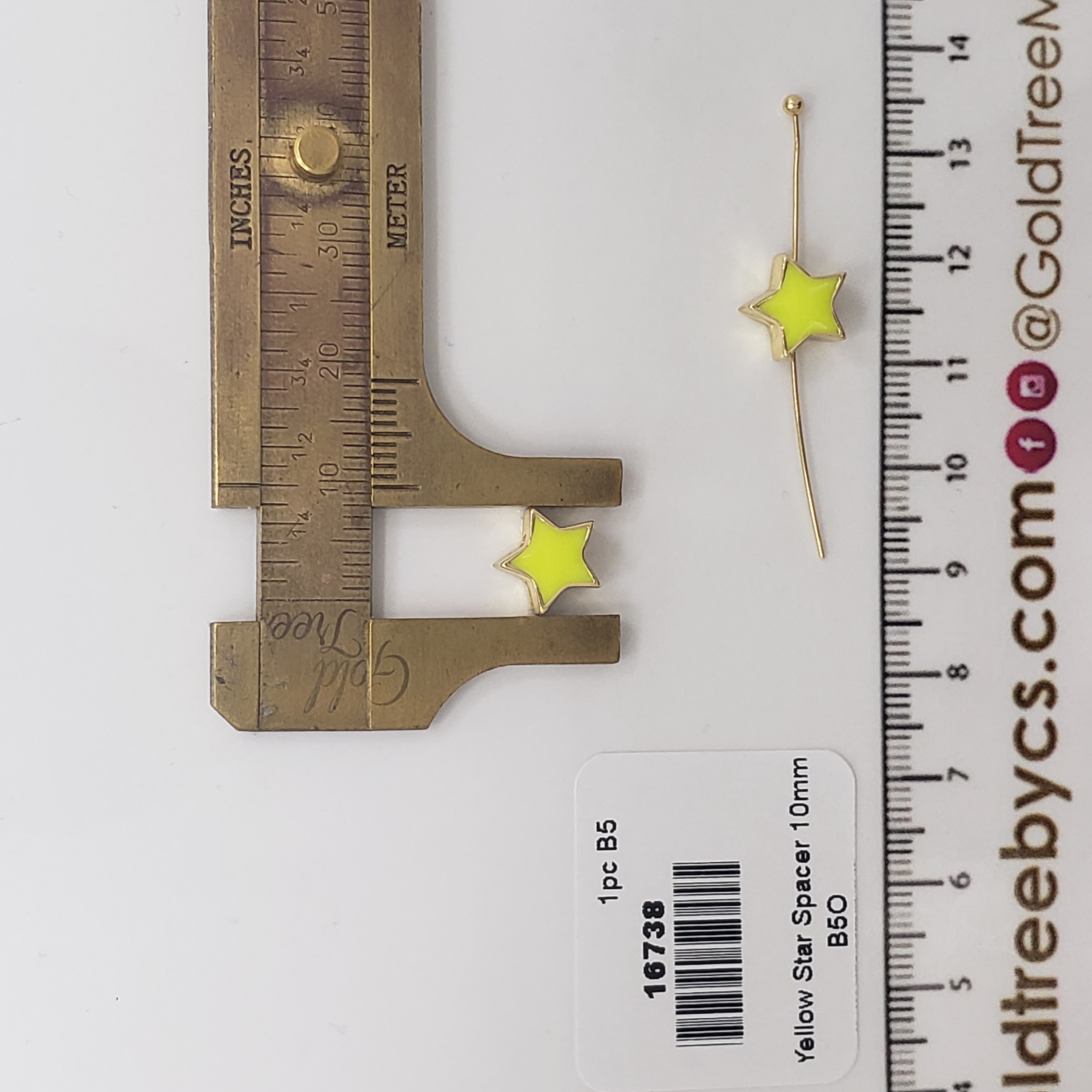 16738 Yellow Star Spacer
