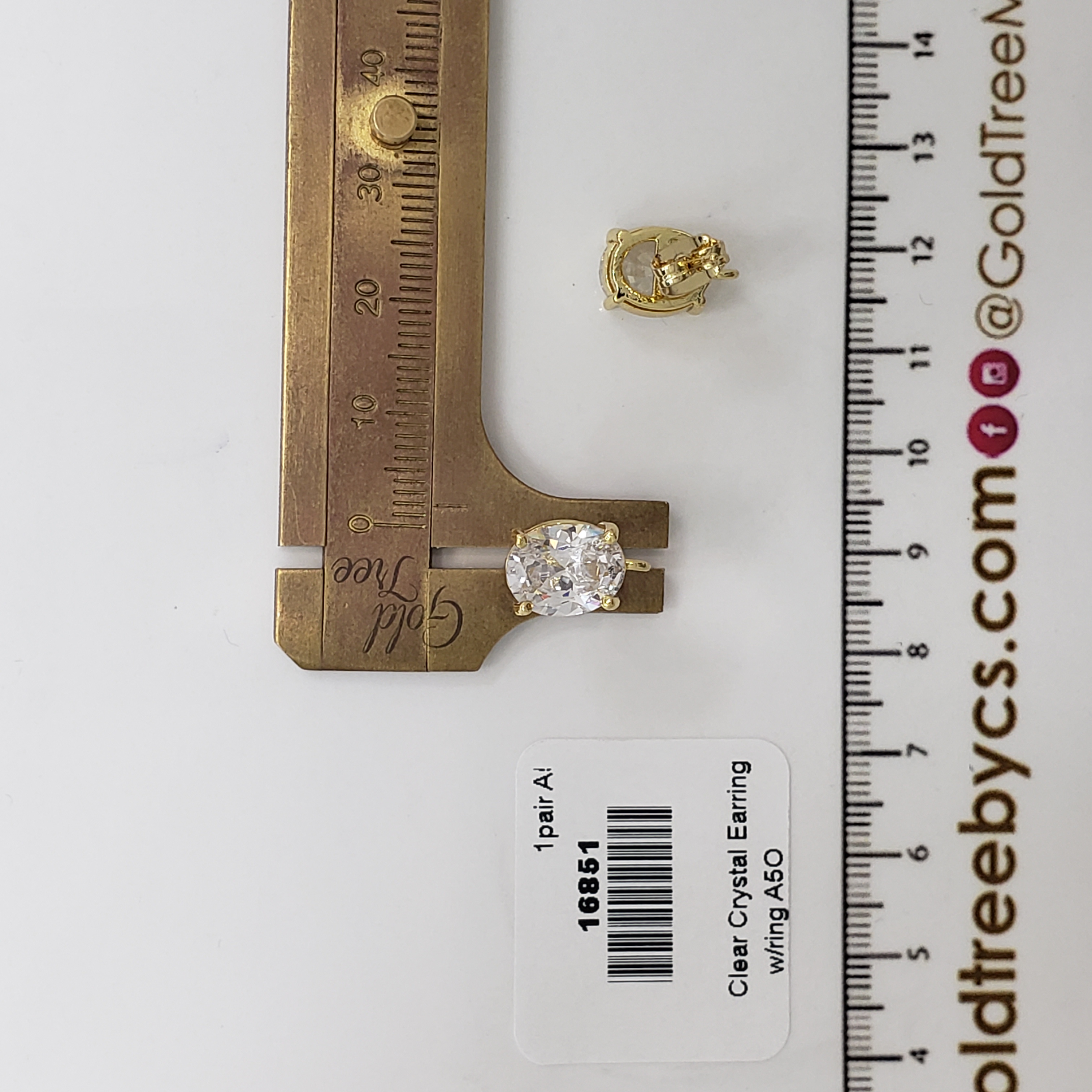 16851 Clear Crystal Earring