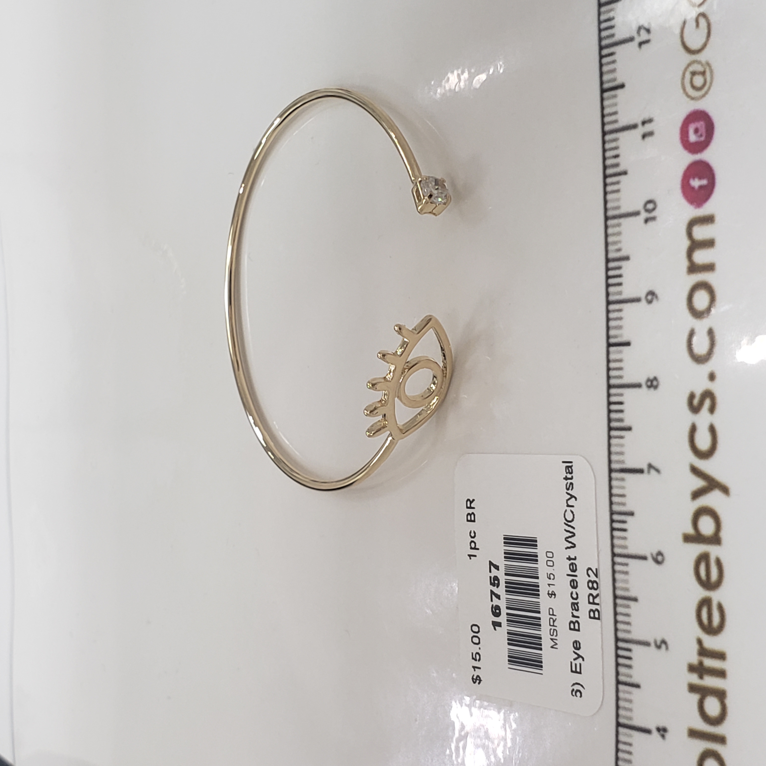 16757 Eye Bracelet with Crystal