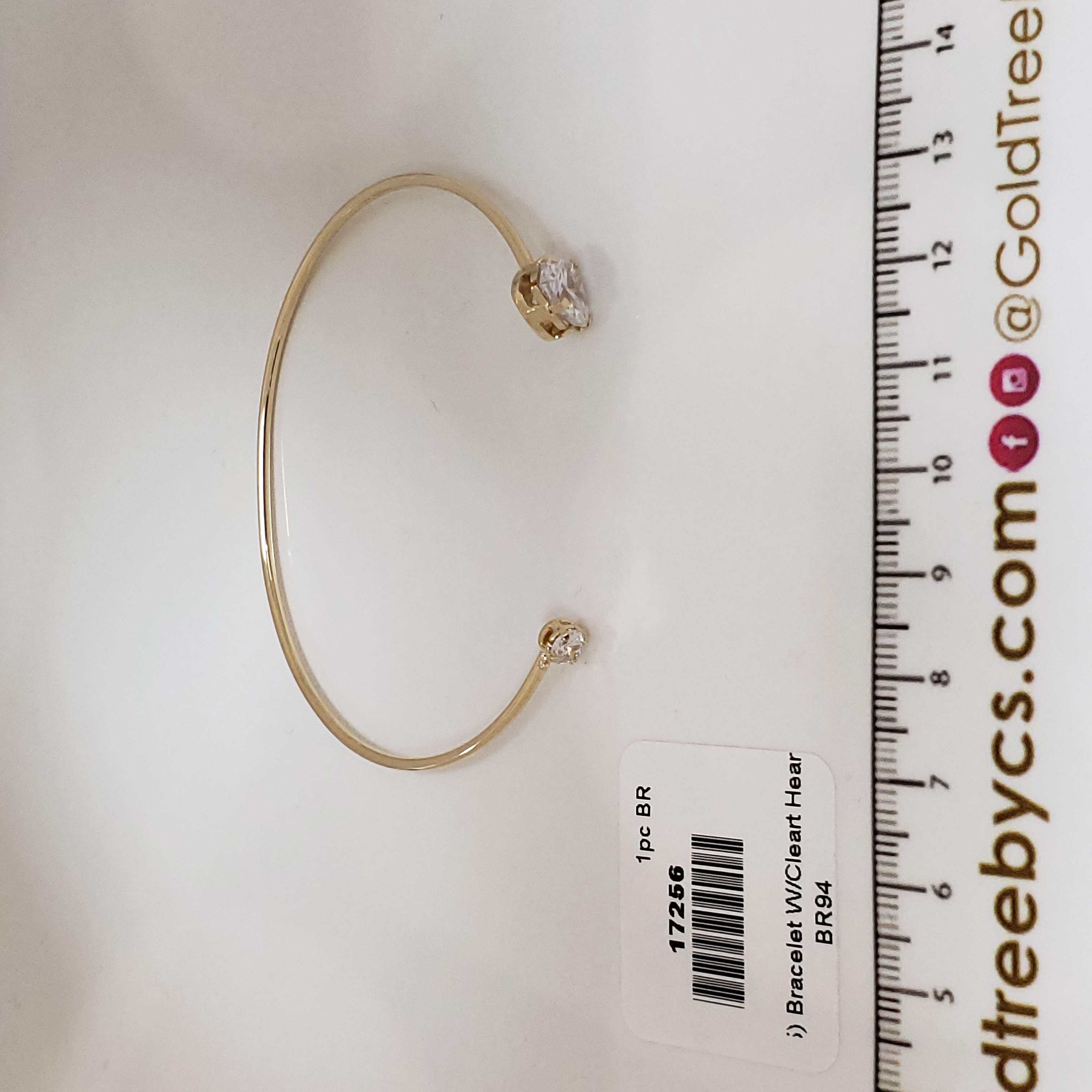 17256 Bracelet with Cleart Heart