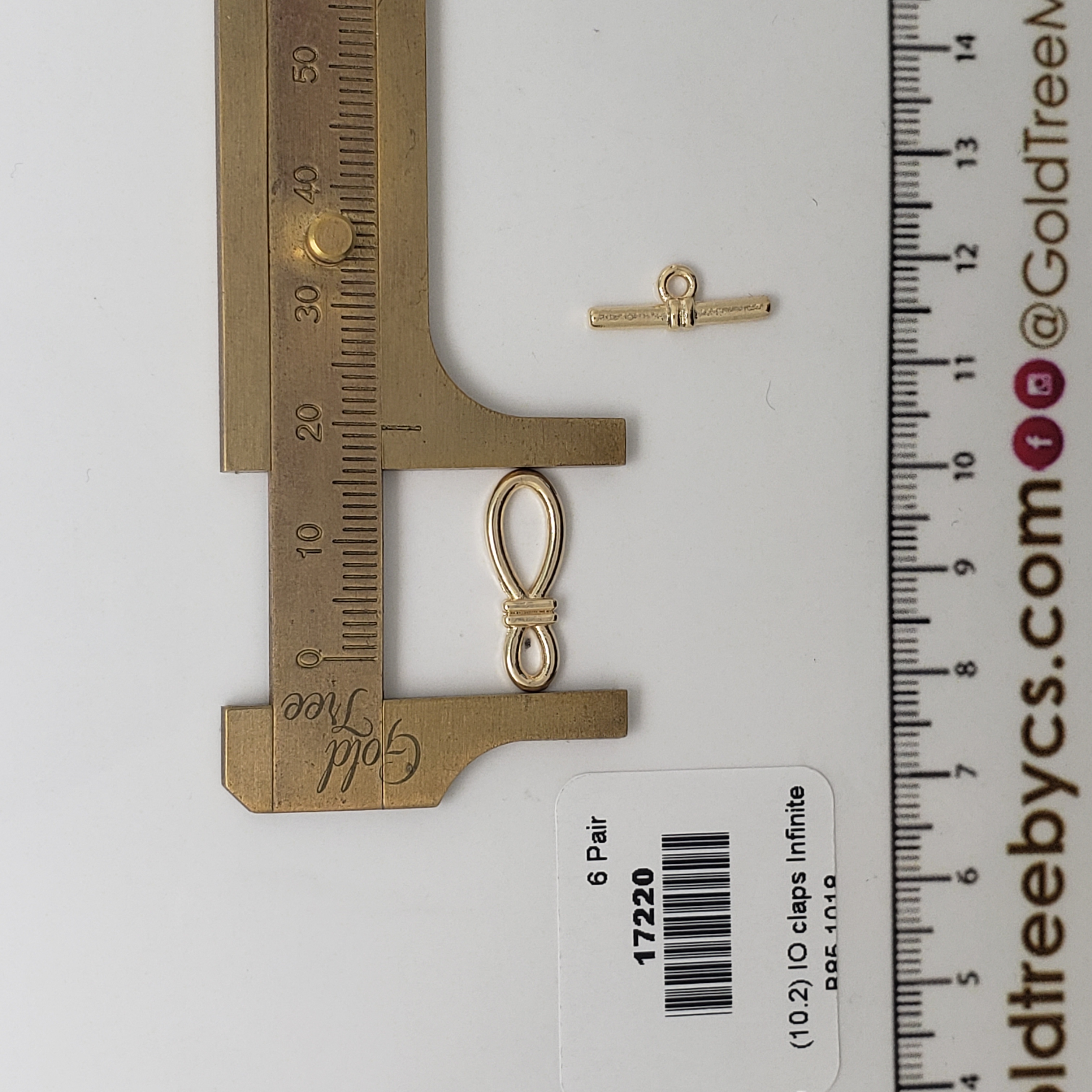 17220 IO Clasp Gold Infinite