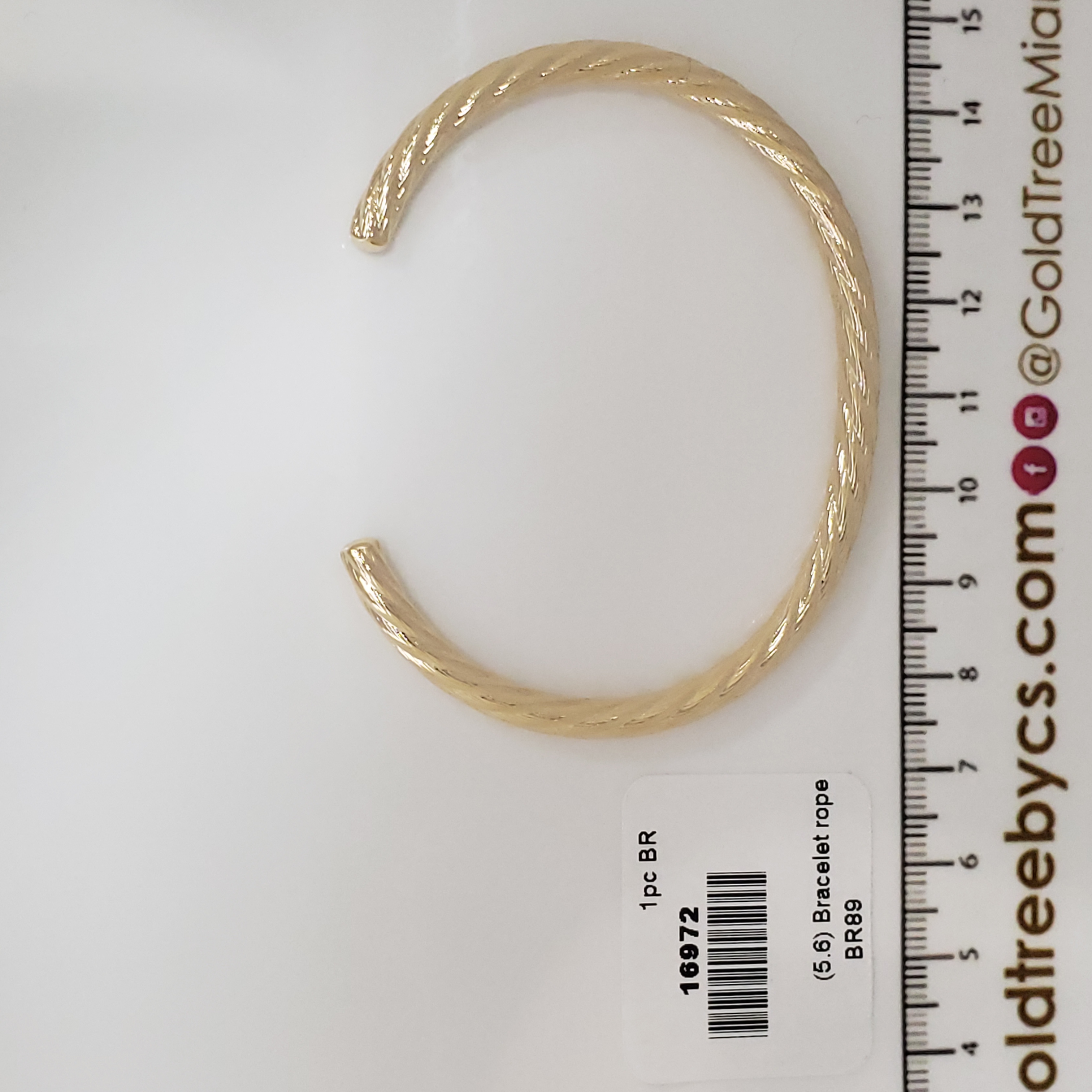 16972 Gold Cuff Rope