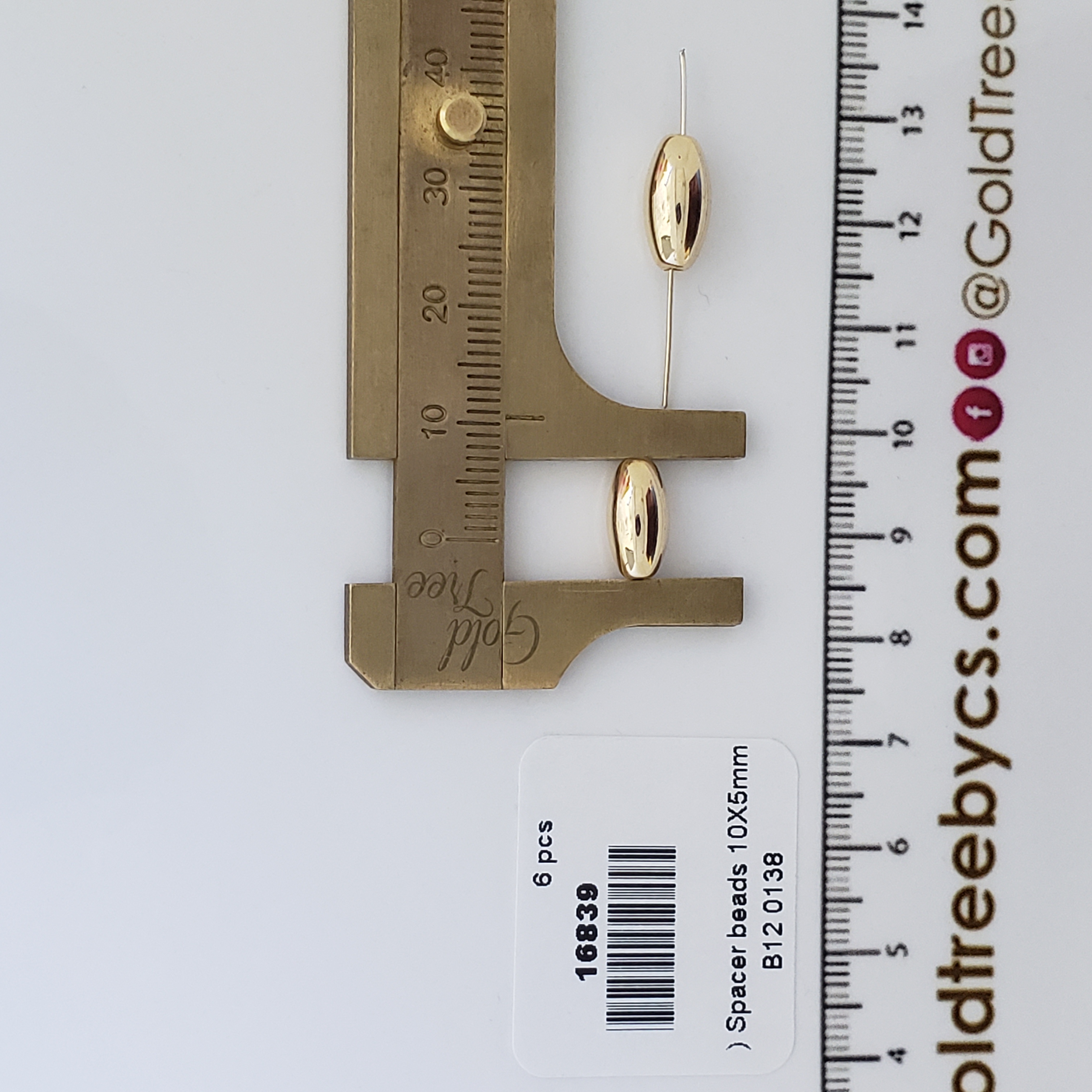 16839 Gold Spacer Bead