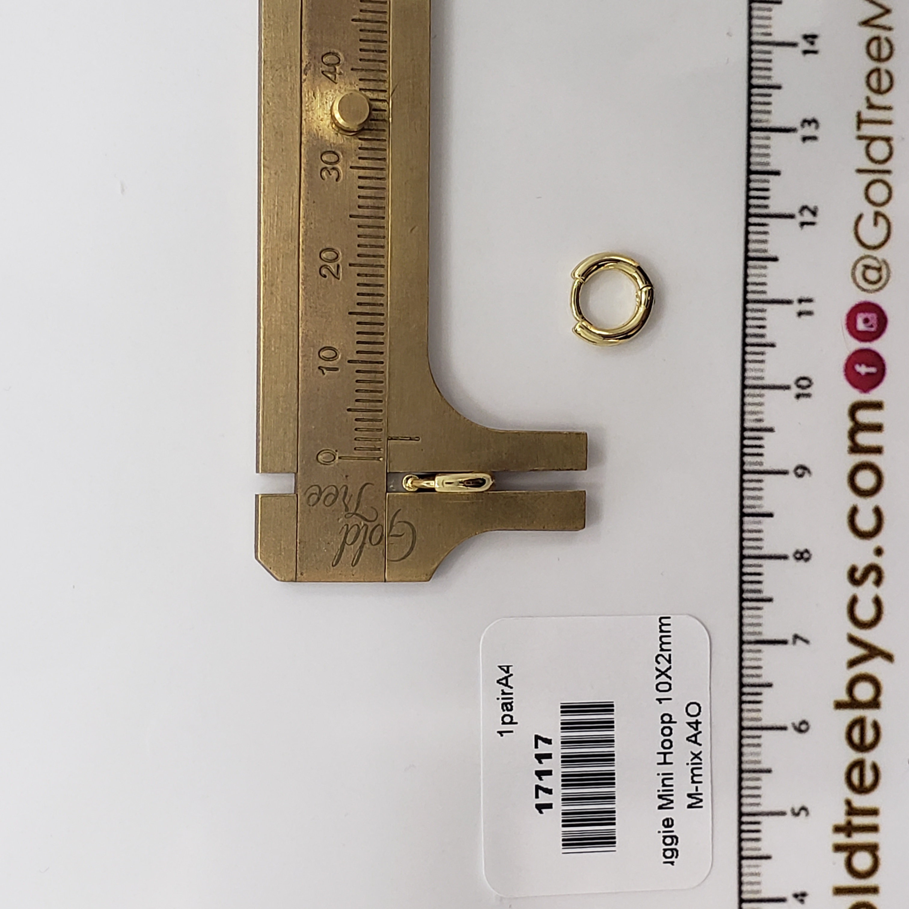 17117 10x2mm Huggie Mini Hoop