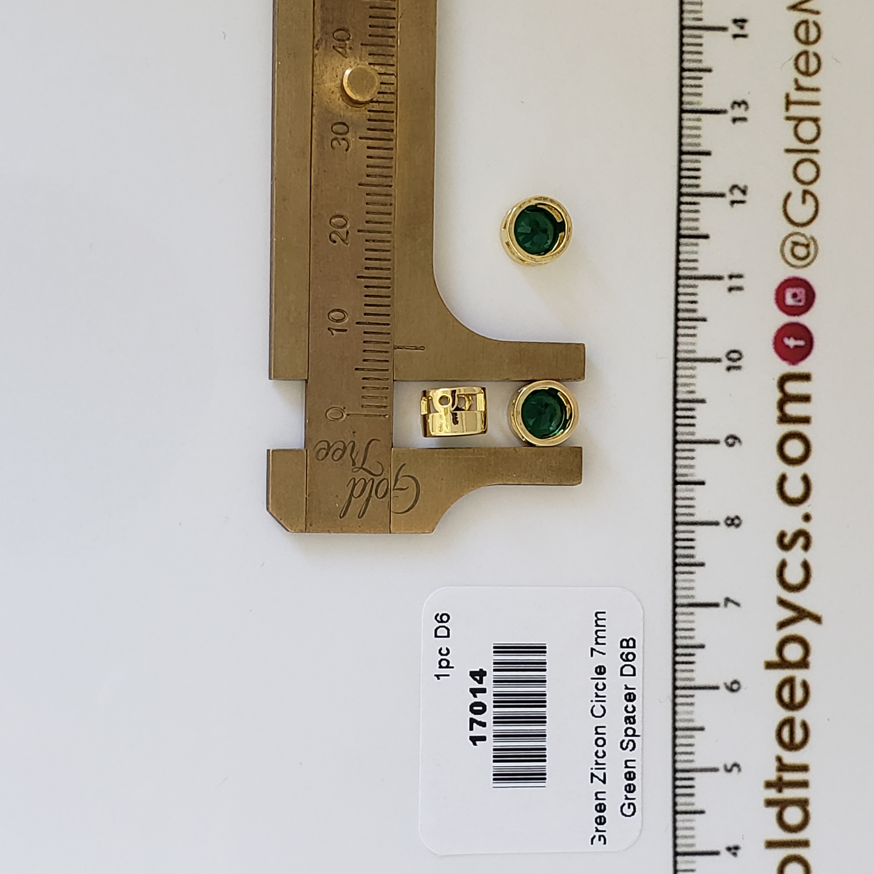 17014 Elegance Green Circle Spacer
