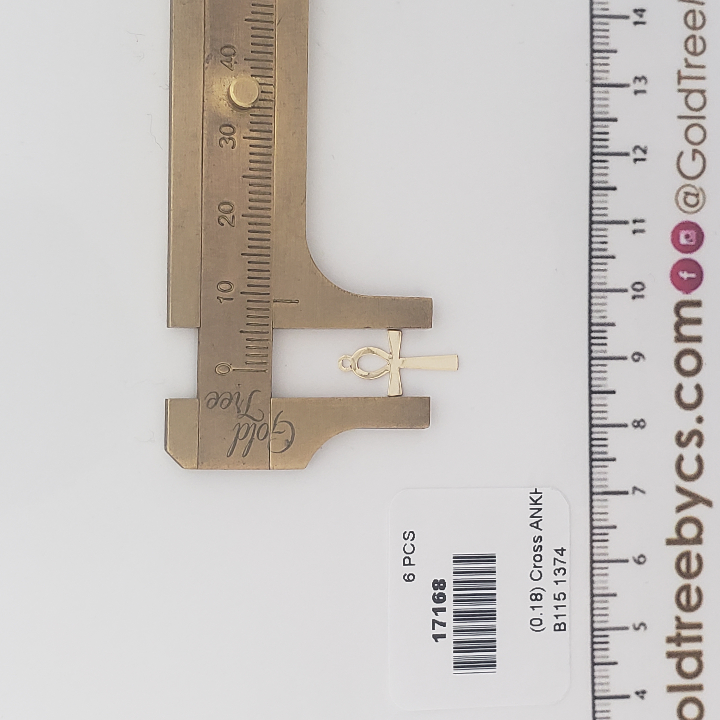 17168 Eternal Life Ankh Cross Pendant