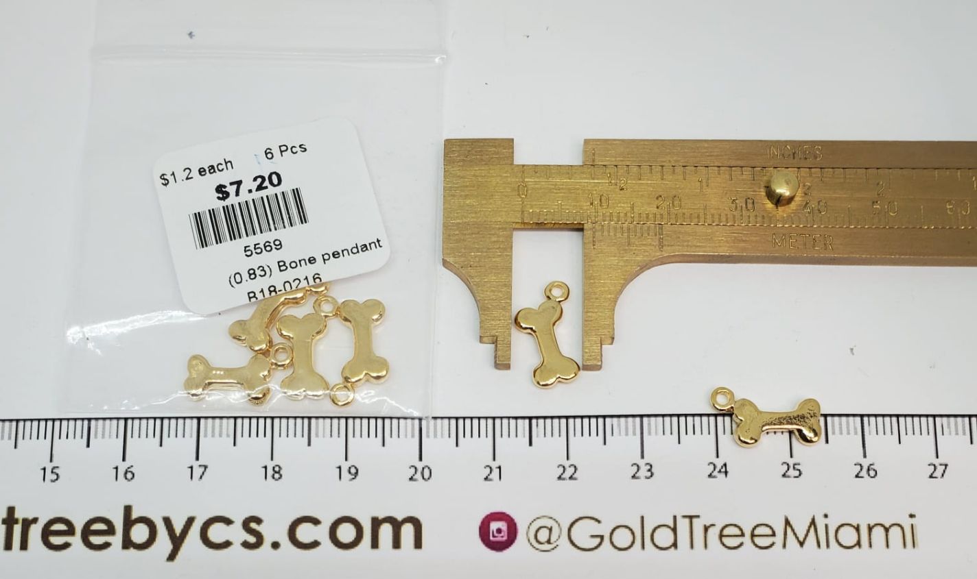 5569 Plain Bone Pendant