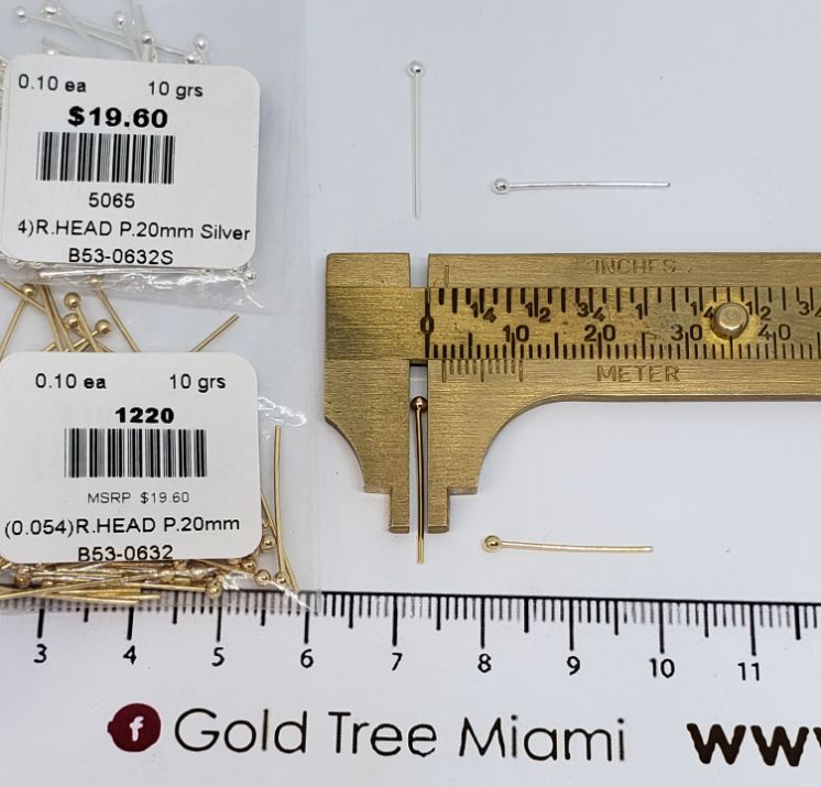 1220 Golden Pin 20mm