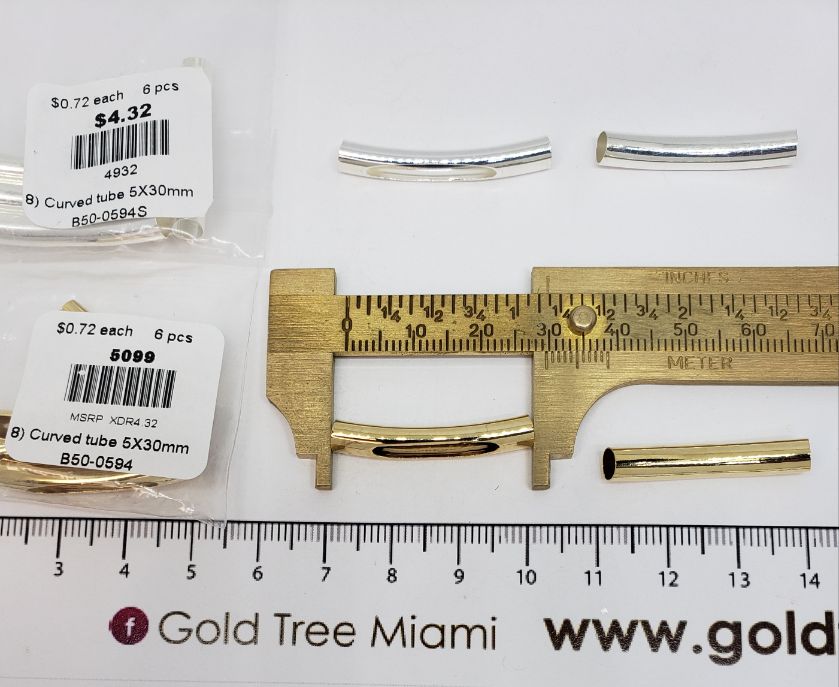 5099 Curved Tube with Hole Spacer