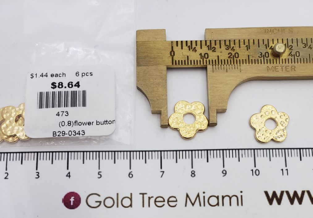 473 Flower Button