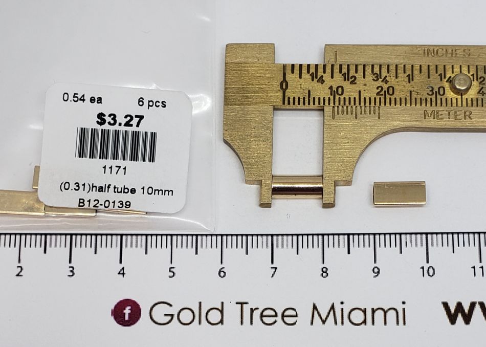 1171 Golden Half Tube Spacer