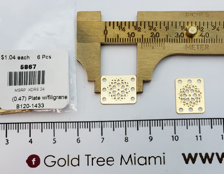 5867 Plate with Filigree Spacer