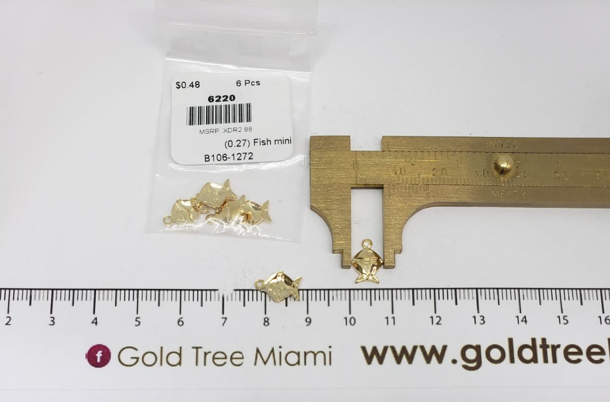 6220 Mini Gold Fish Pendant