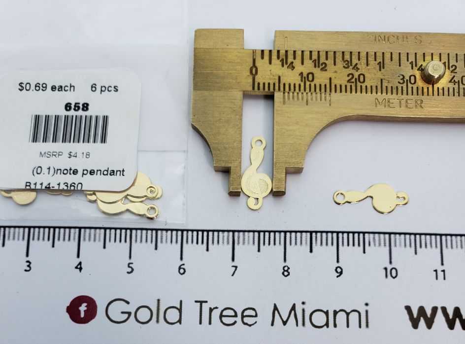 658 Musical Note Pendant