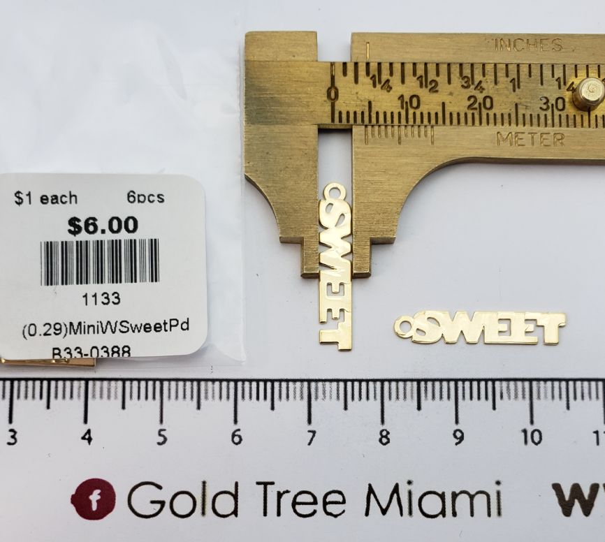 1133 Gold Sweet Charm