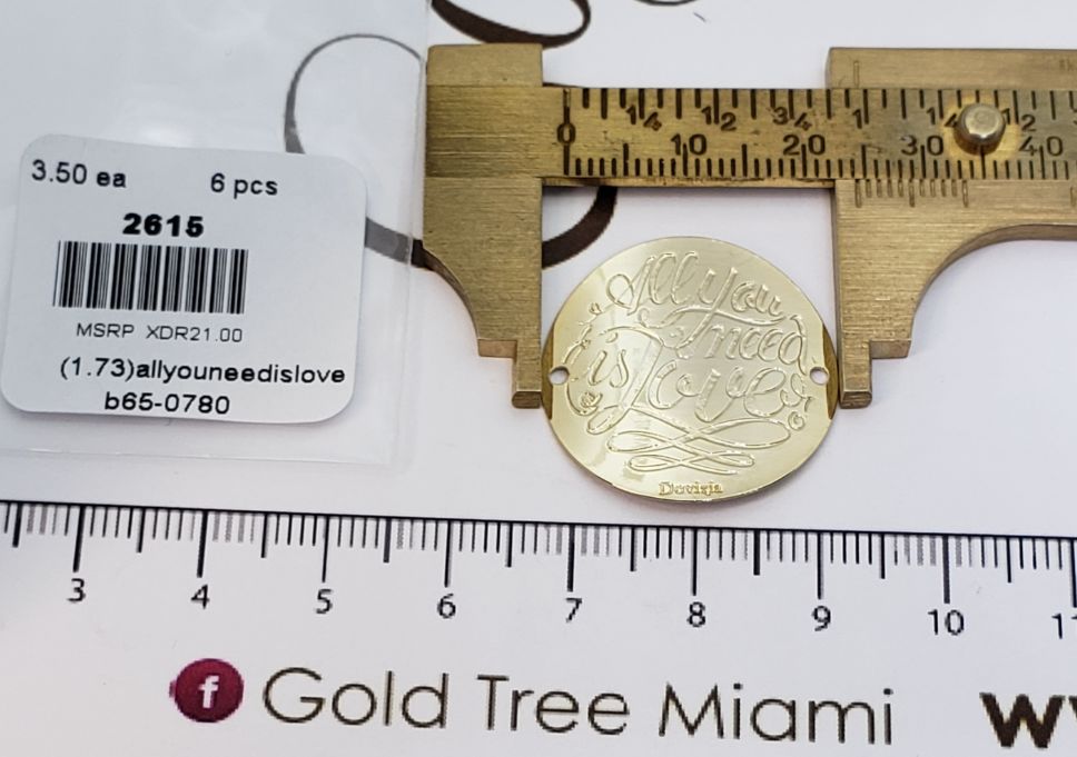 2615 All You Need is Love Medal Connector