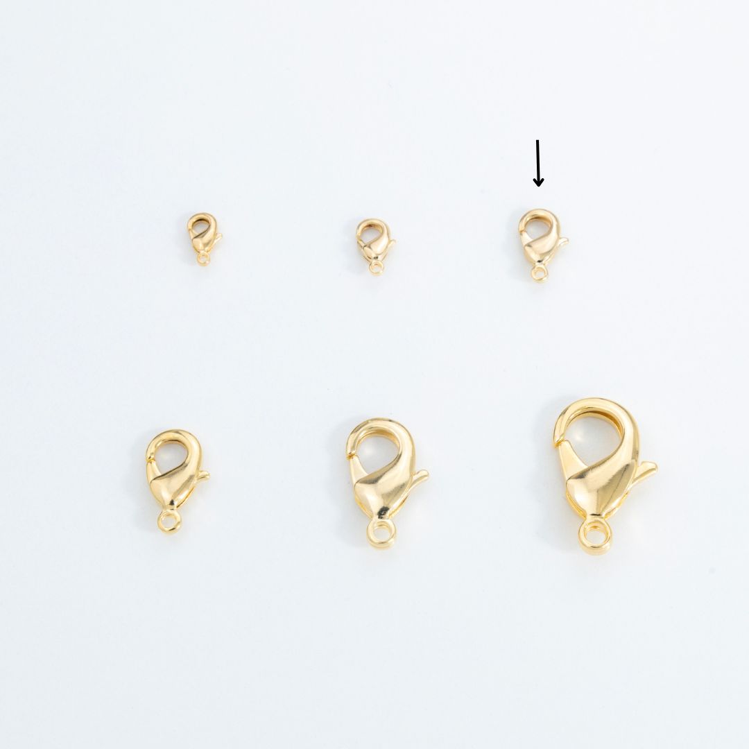 2048 12mm Gold Lobster Clasp