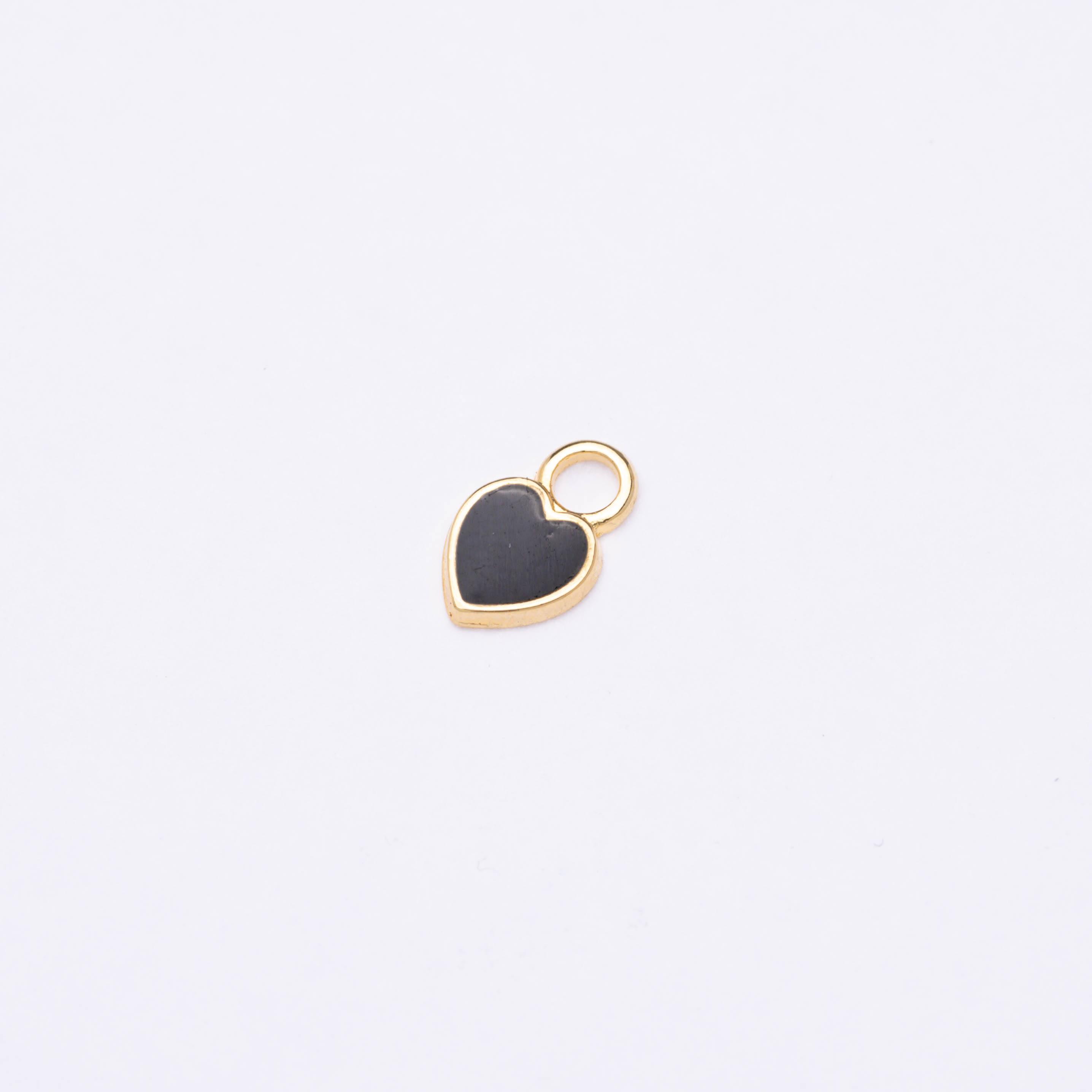 9418 Heart Black Enamel