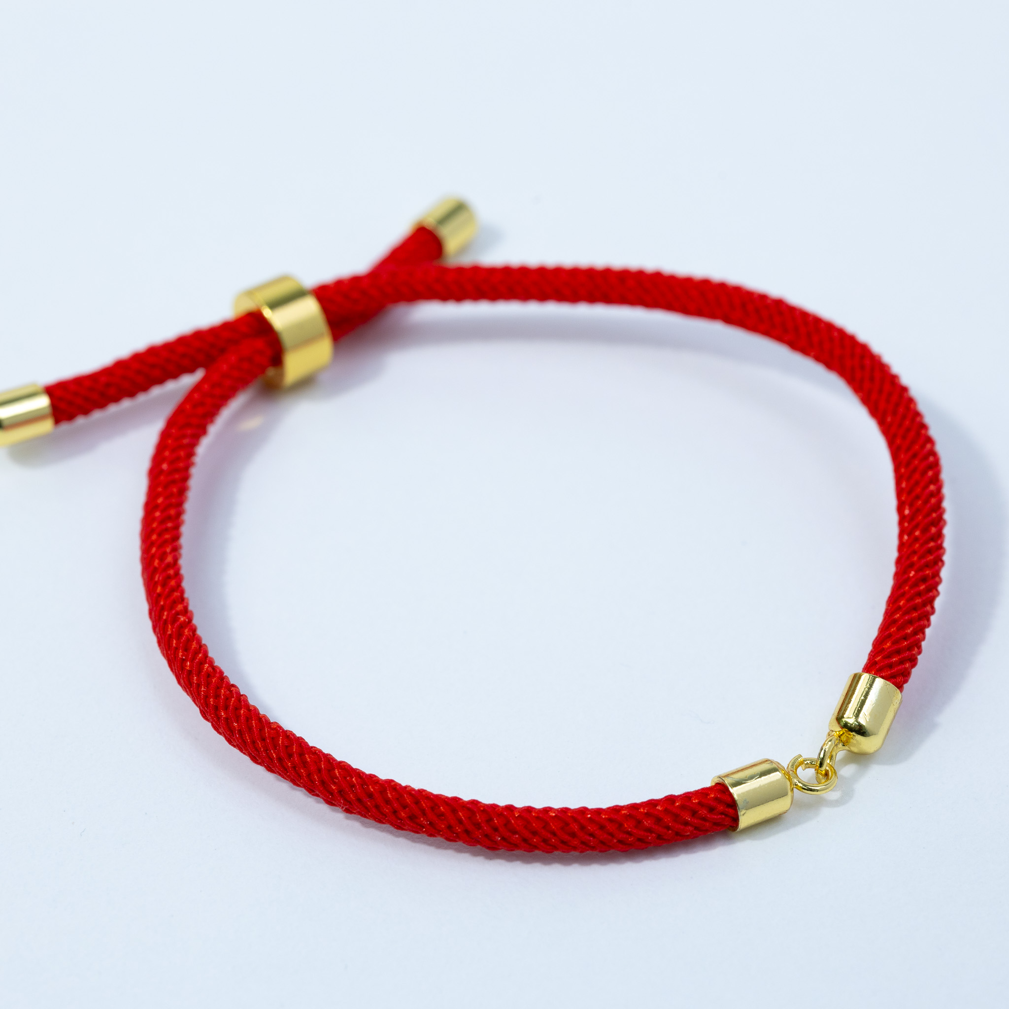 20171 Red Adjustable Braided Cord Bracelet