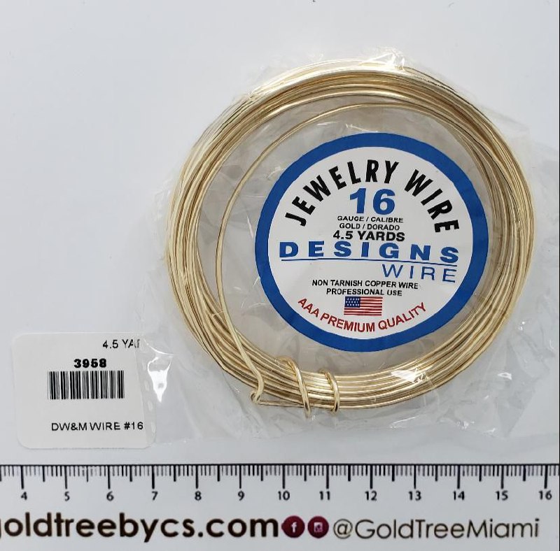 3958 DW&M Gold Wire #16