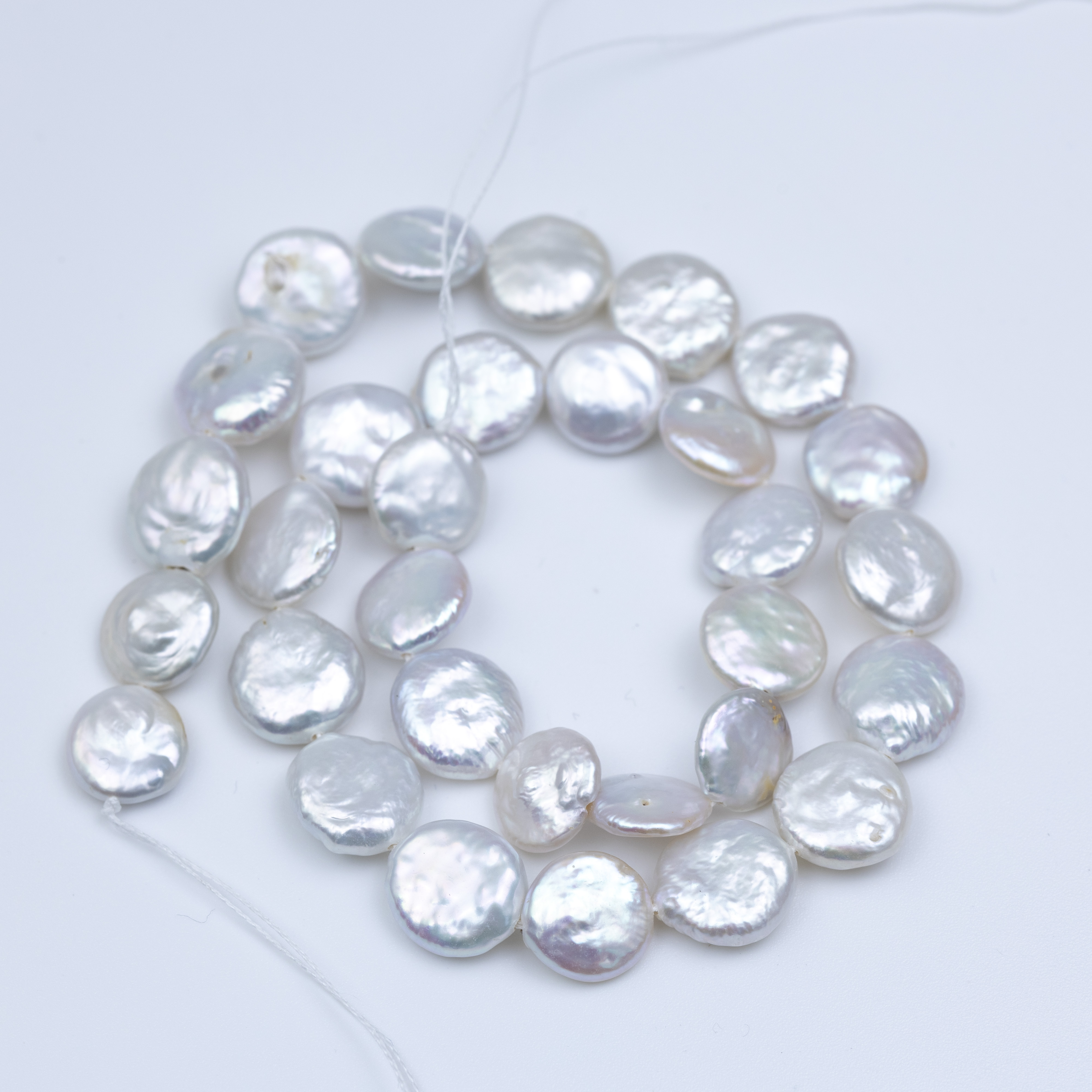 12984 Coin fresh water pearls 12mm