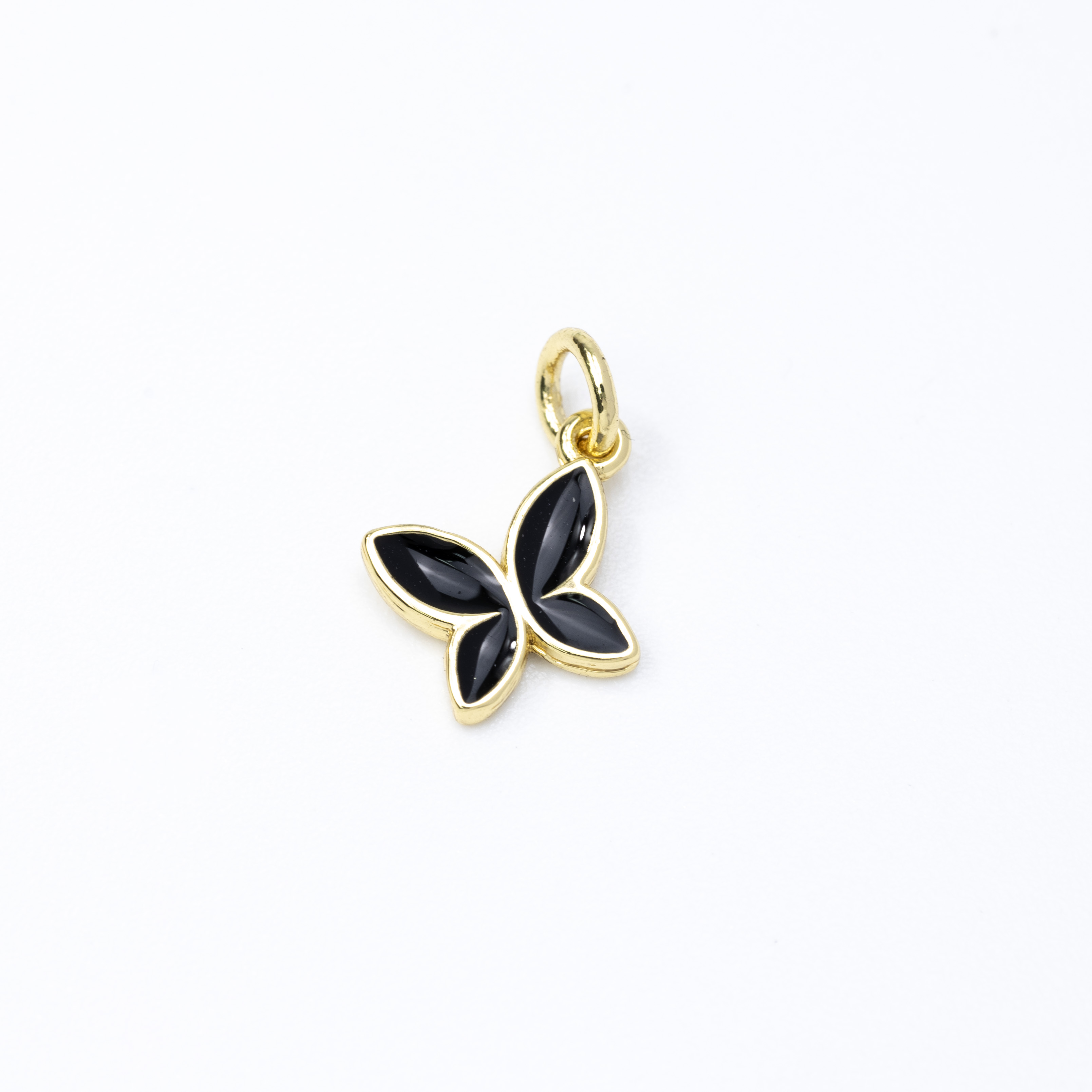 9612 Black Enamel Butterfly Pendant