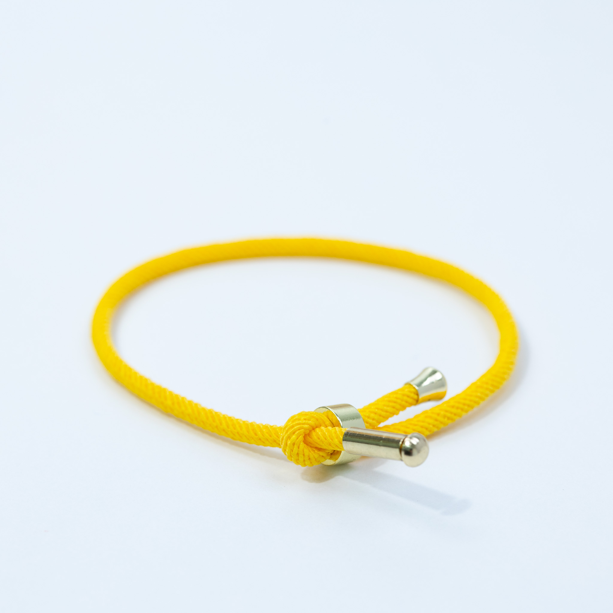 20148 Yellow Adjustable Bracelet with Ring