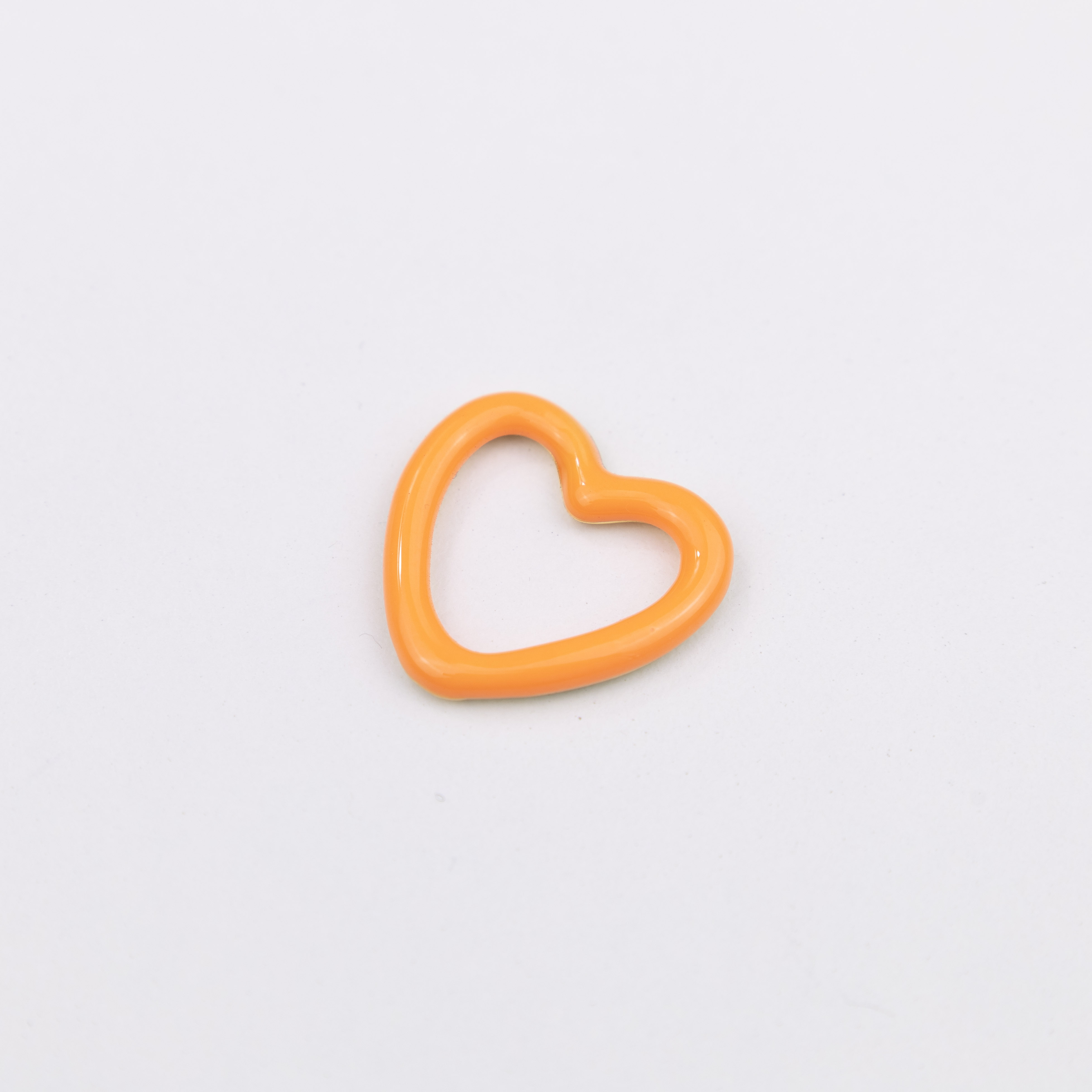 15417 Orange Heart Enamel