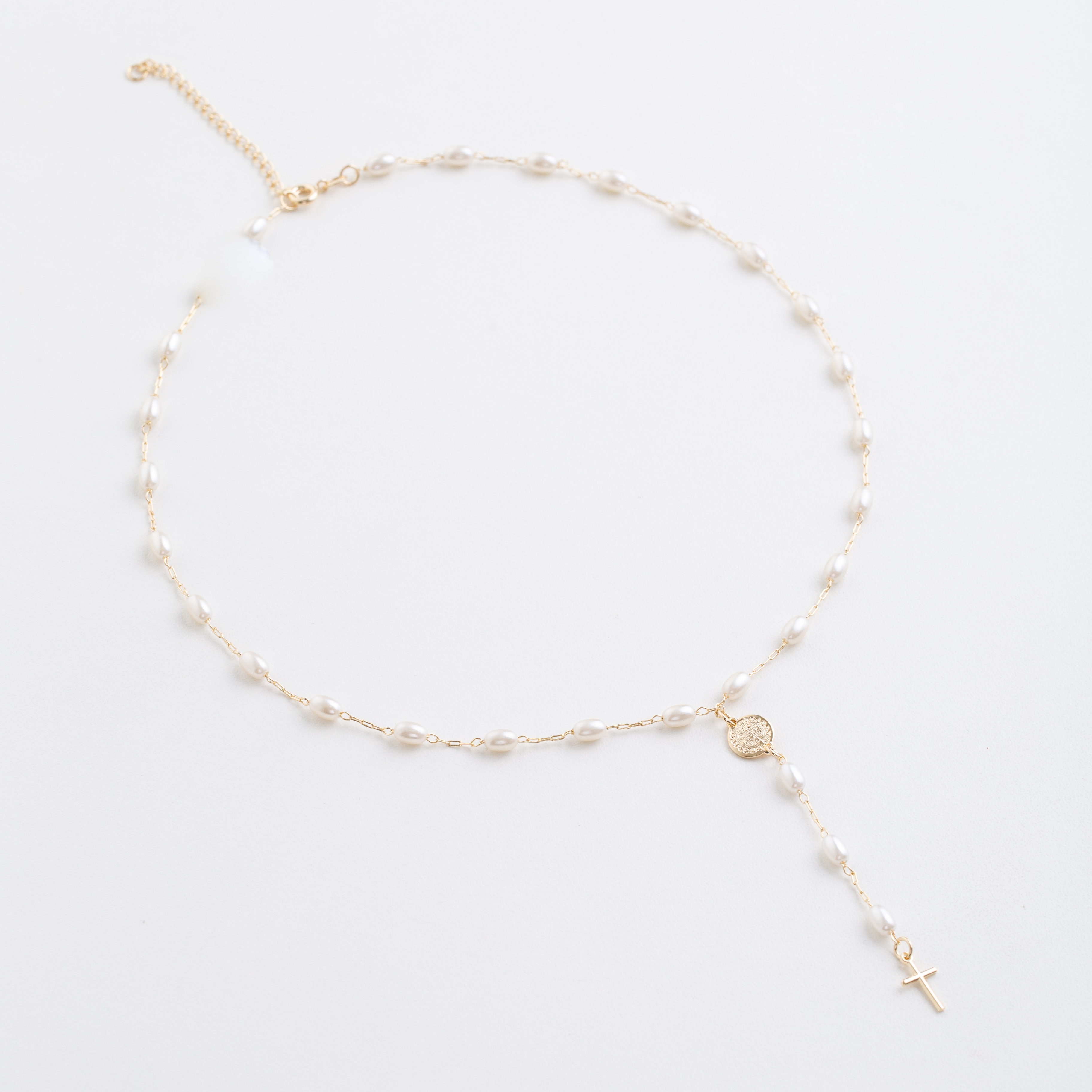 18382 Chain Rice Pearls w/Benedic