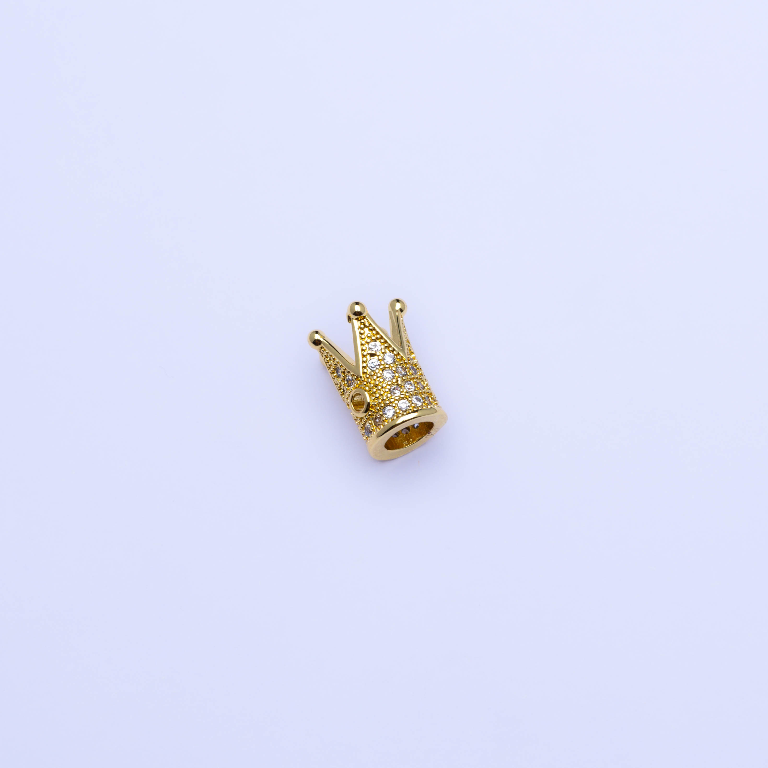 9328 Separador Corona Oro Micropavé Transparente