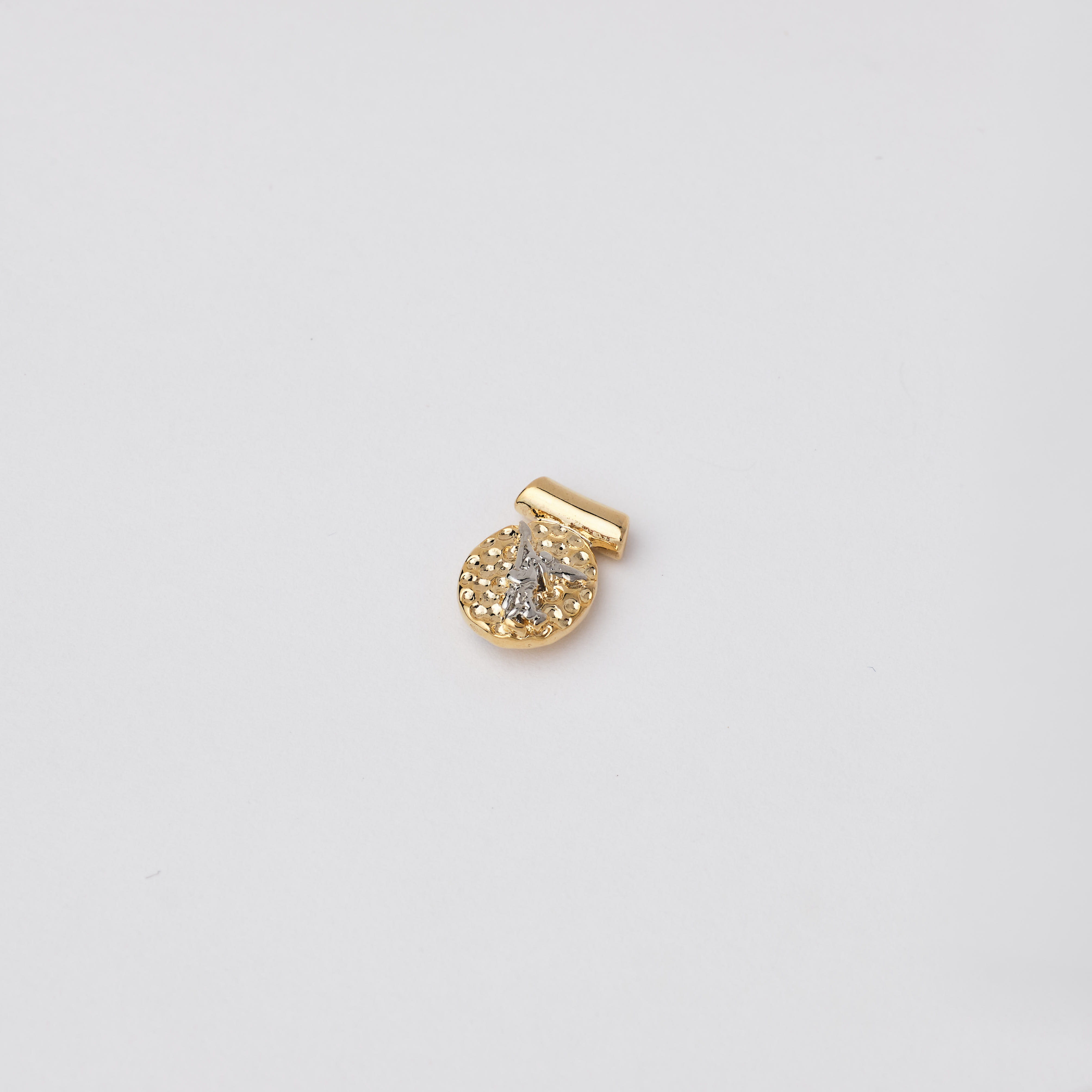 18914 Gold And Silver Oval Archangel Michael Scapular