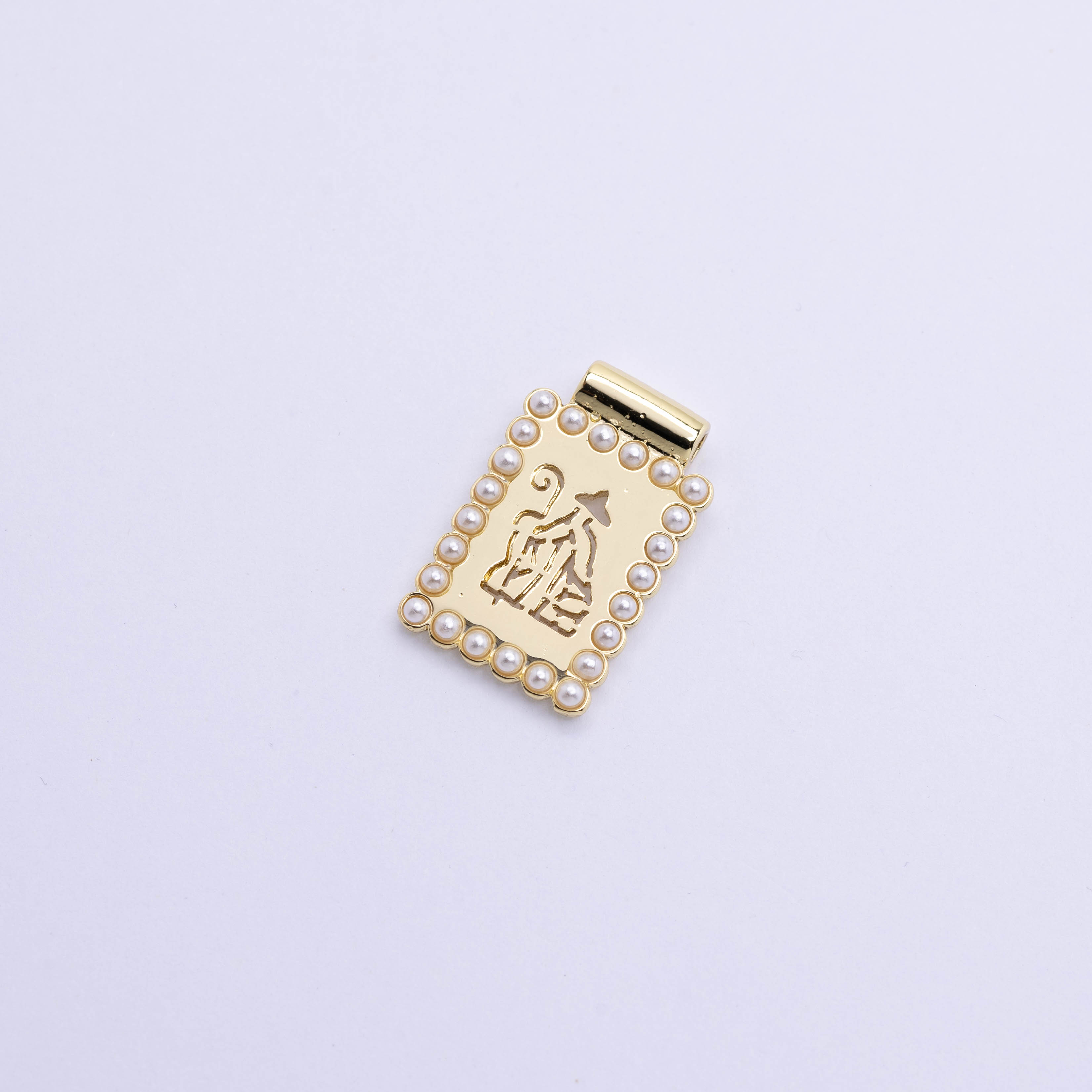 20647 Pastora Scapulary with Pearl Border