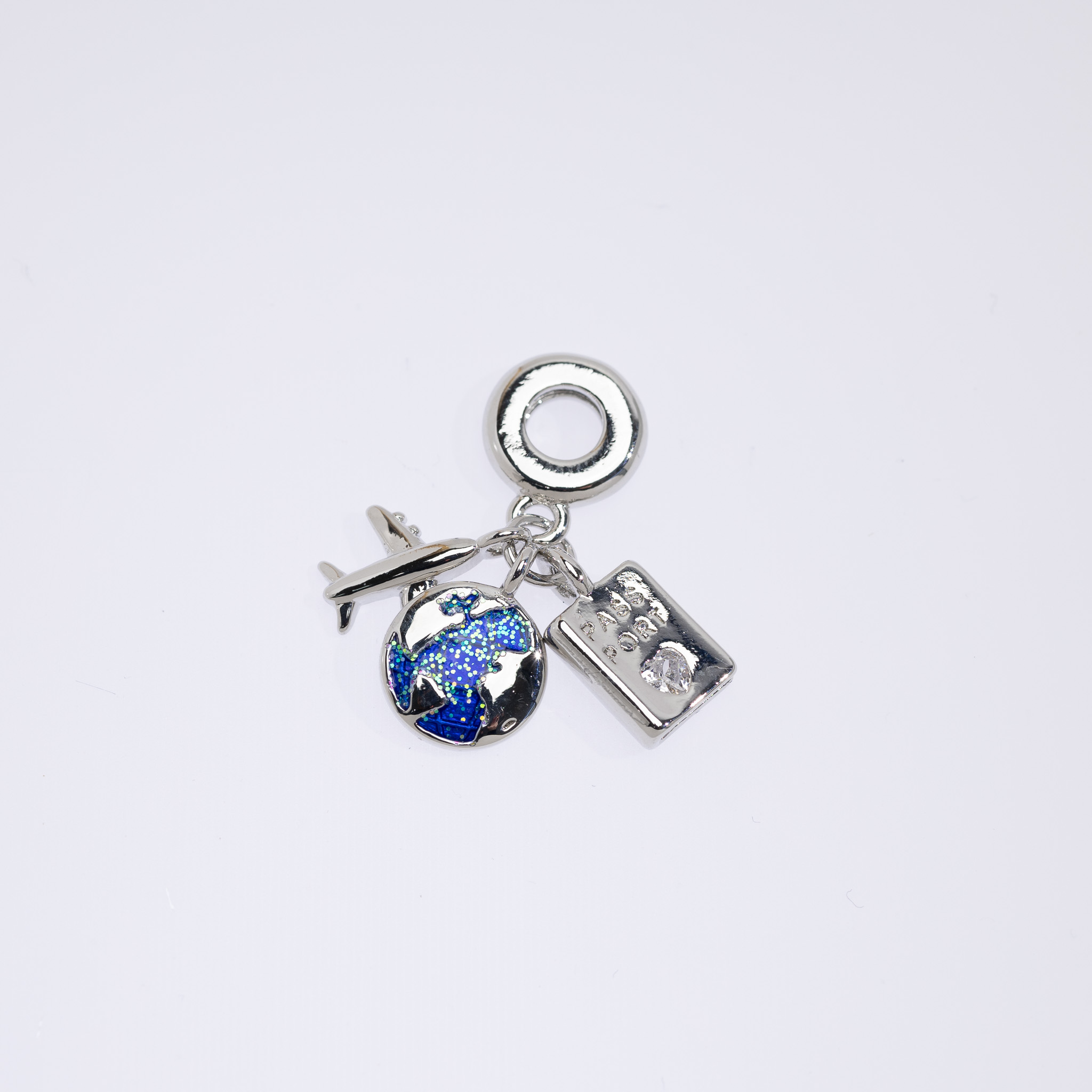 20597 Silver Passport Travel Charm