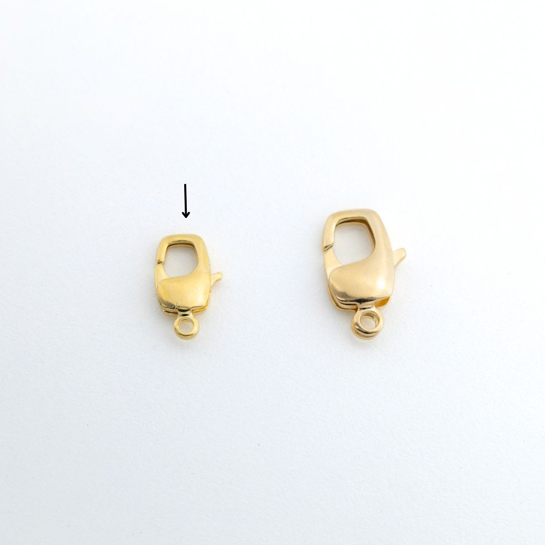 8699 16mm Gold Square Lobster Clasp