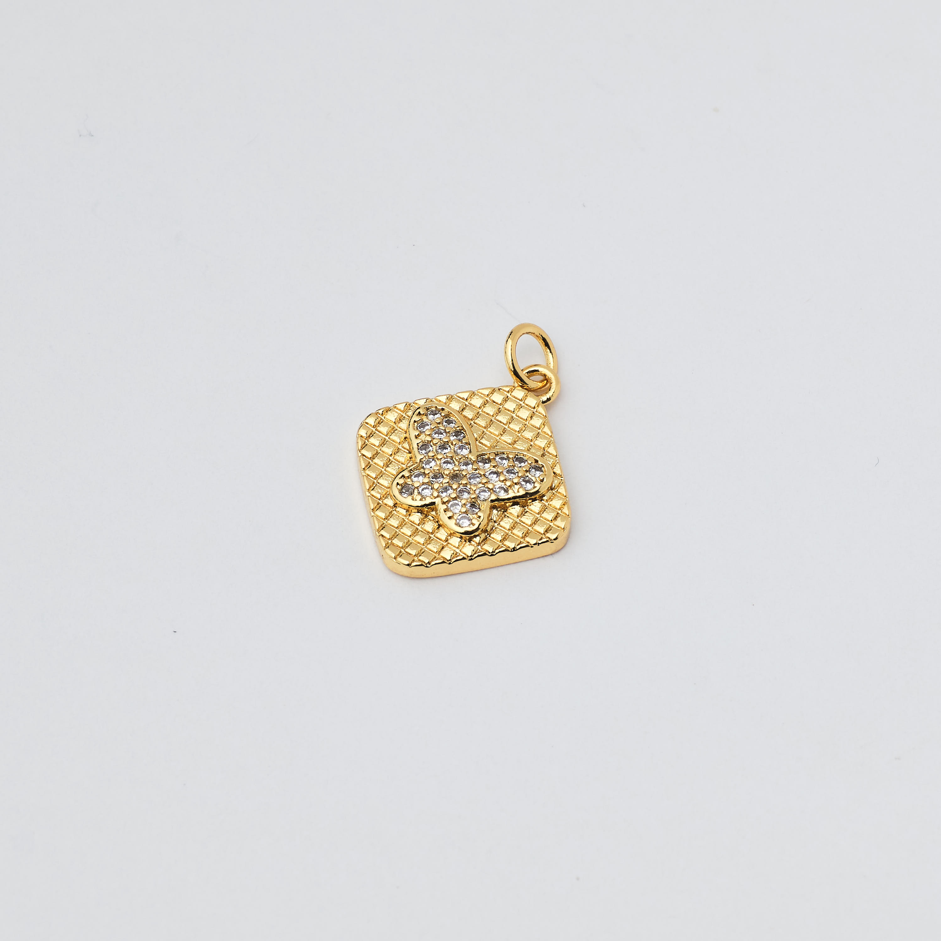 12350 Cadena Micropavé Mariposa Cuadrada