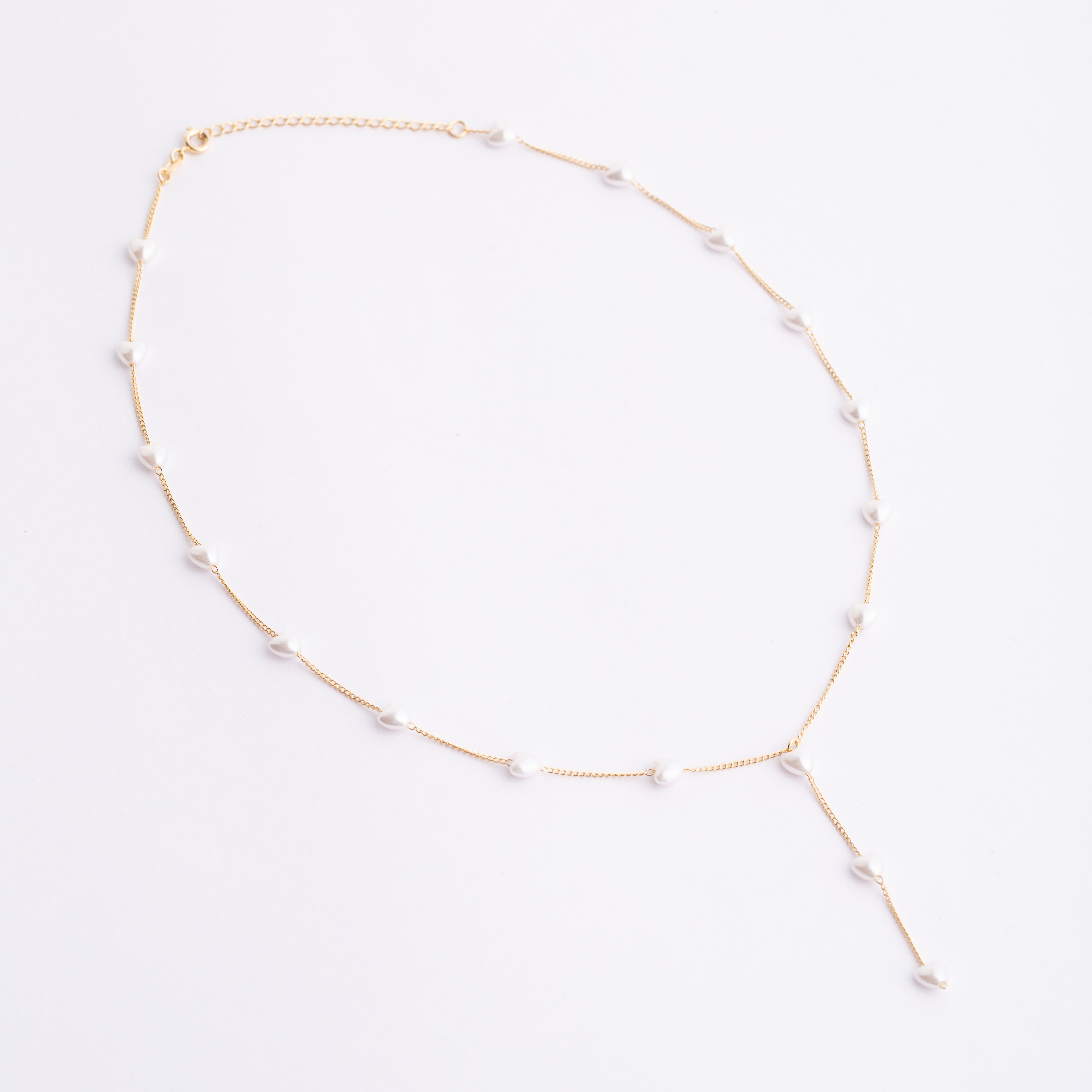 19138 Cadena Cadena de Perlas en Forma de Corazón 18