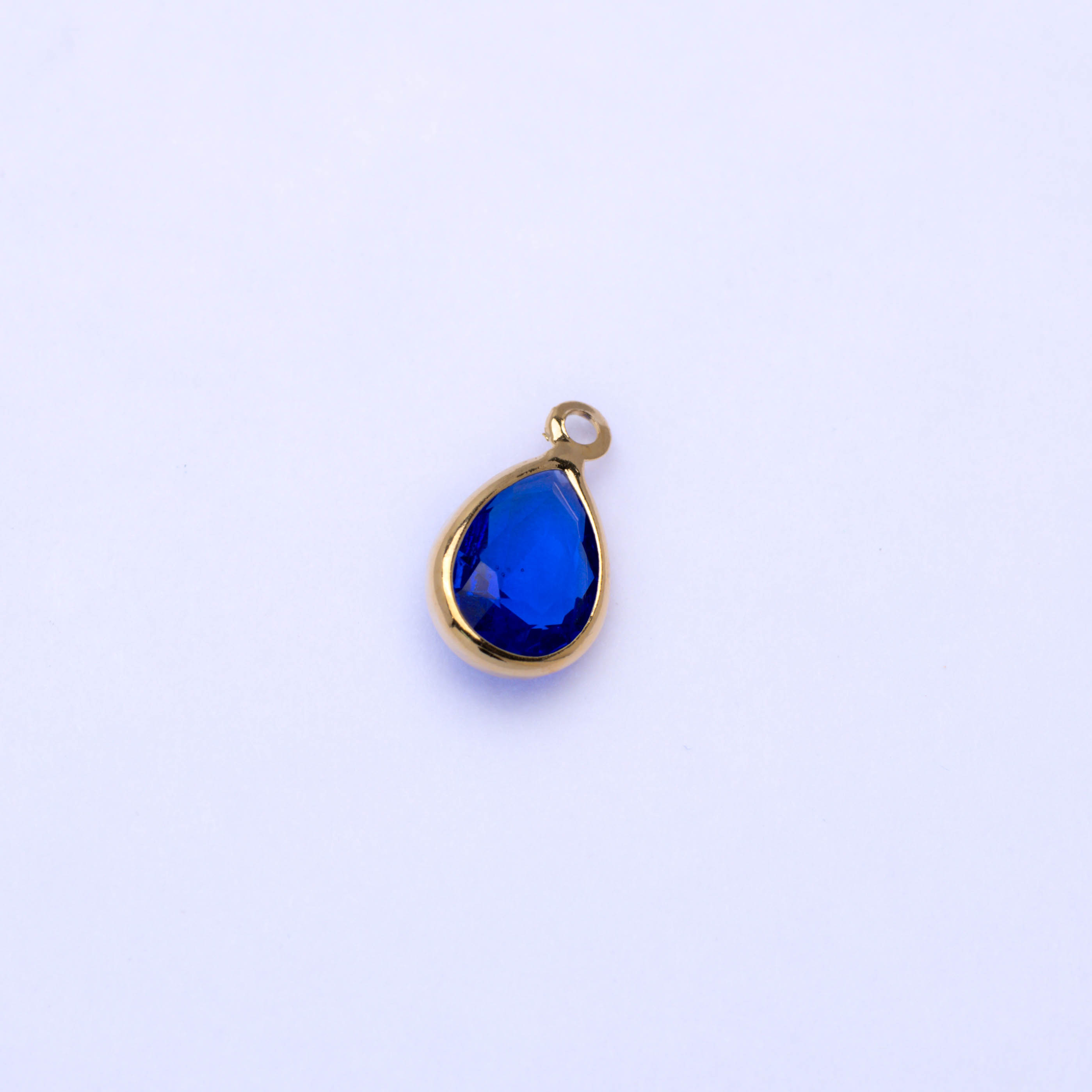 20717 Teardrop Crystal Navy Pendant 6X8MM
