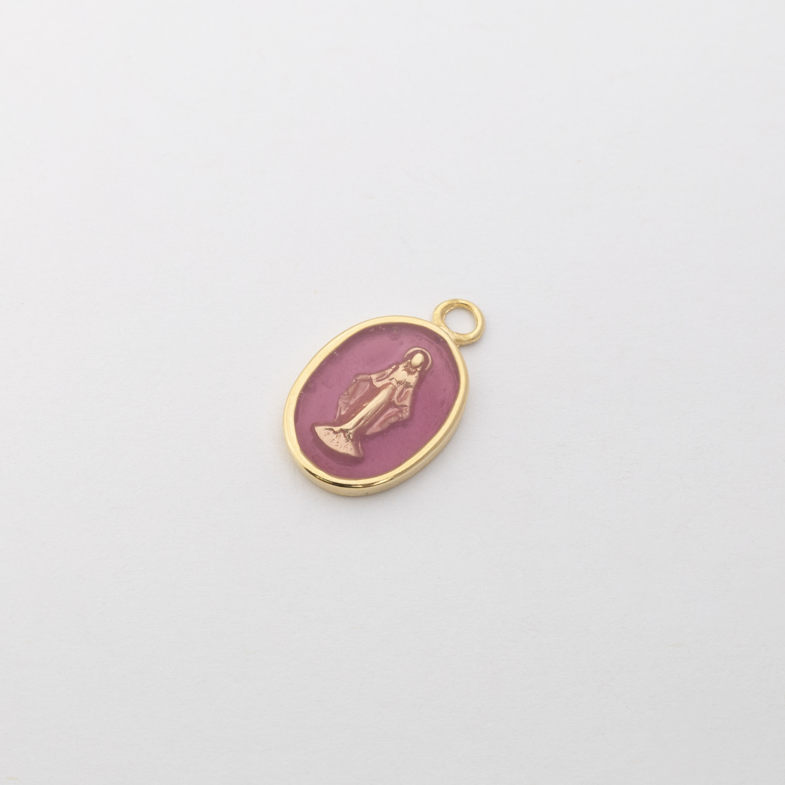 18261 Small Lilac Virgin The Milagrosa Pendant 