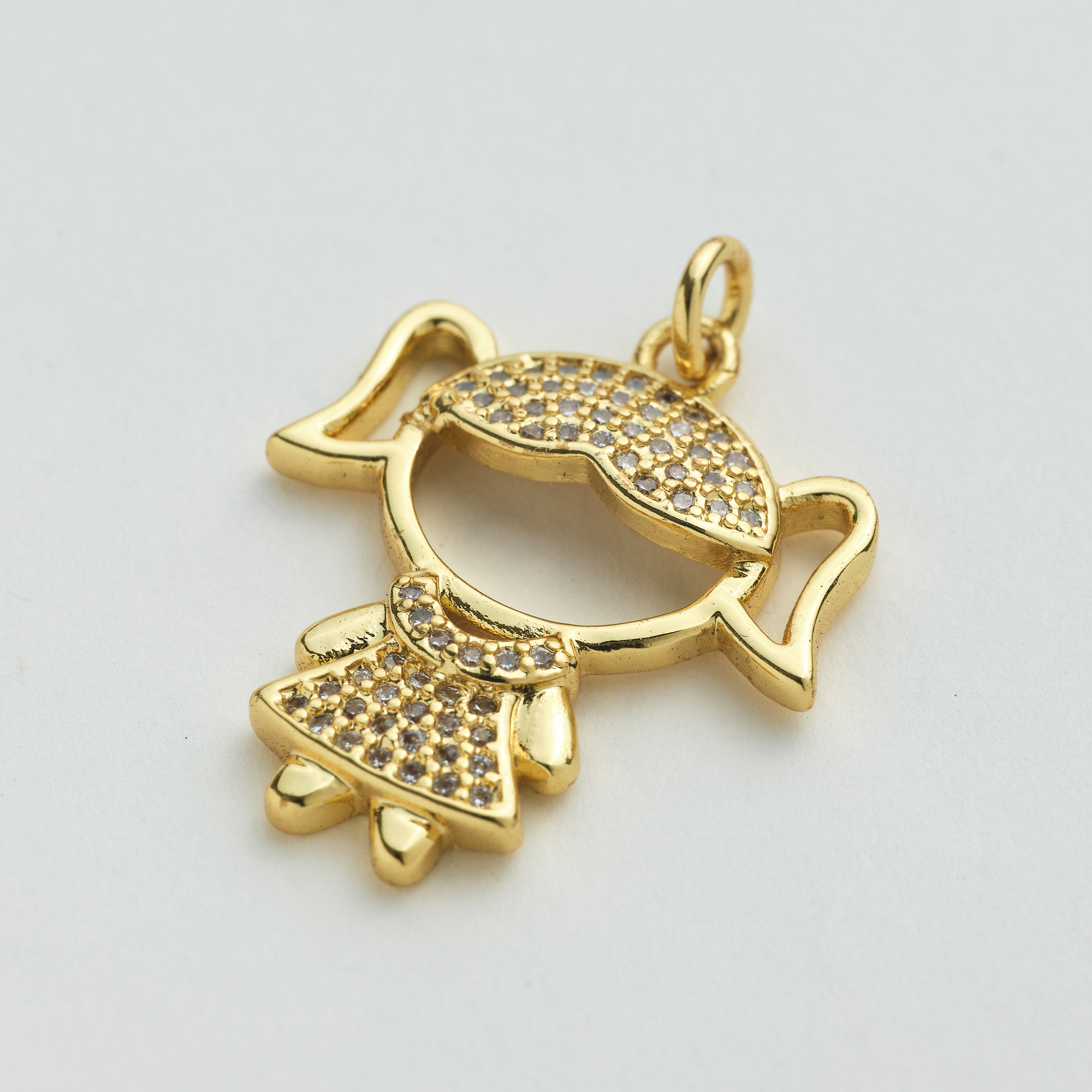 10761 Micropave Girl Pendant