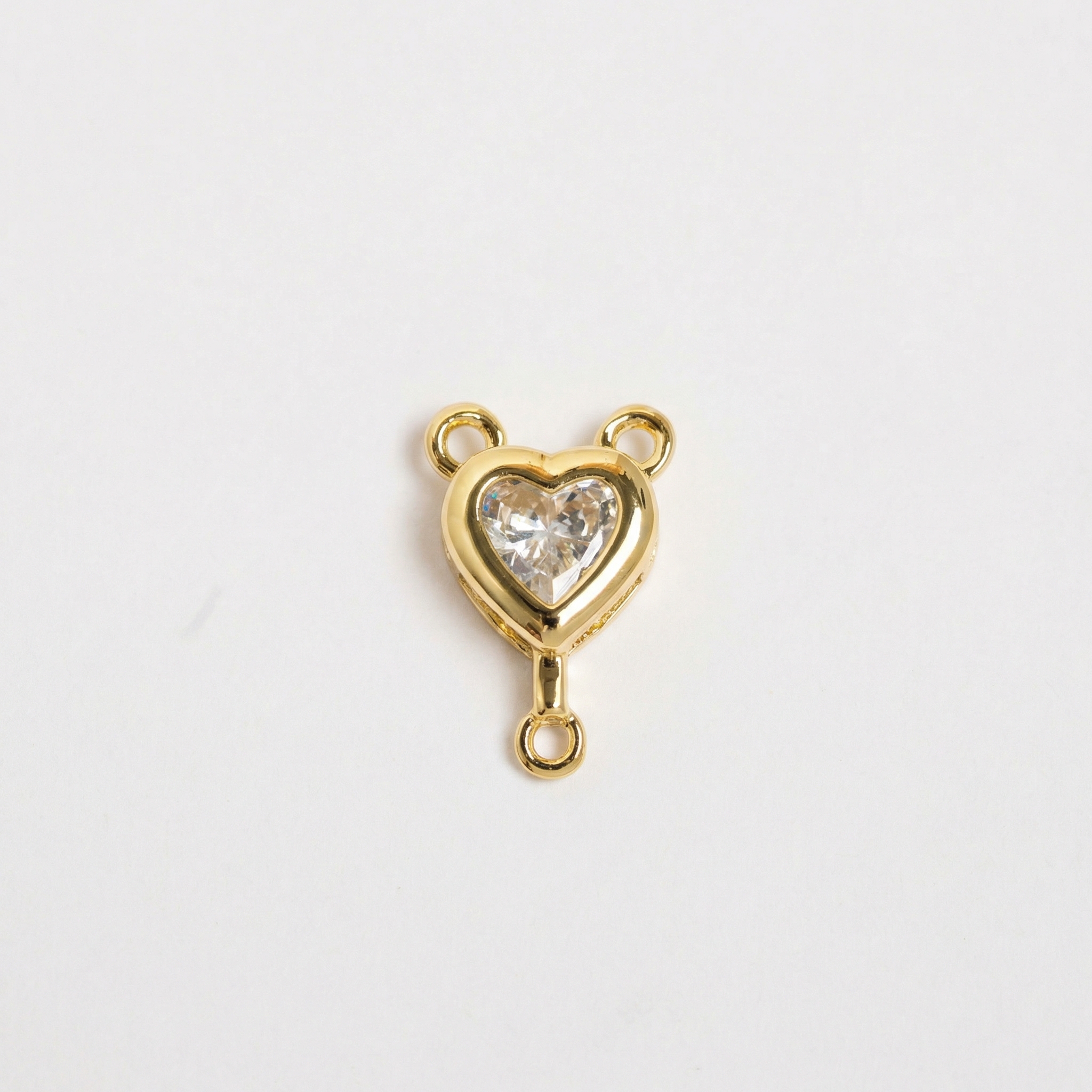 21948 Heart Pendant with Scapular-Style Connector