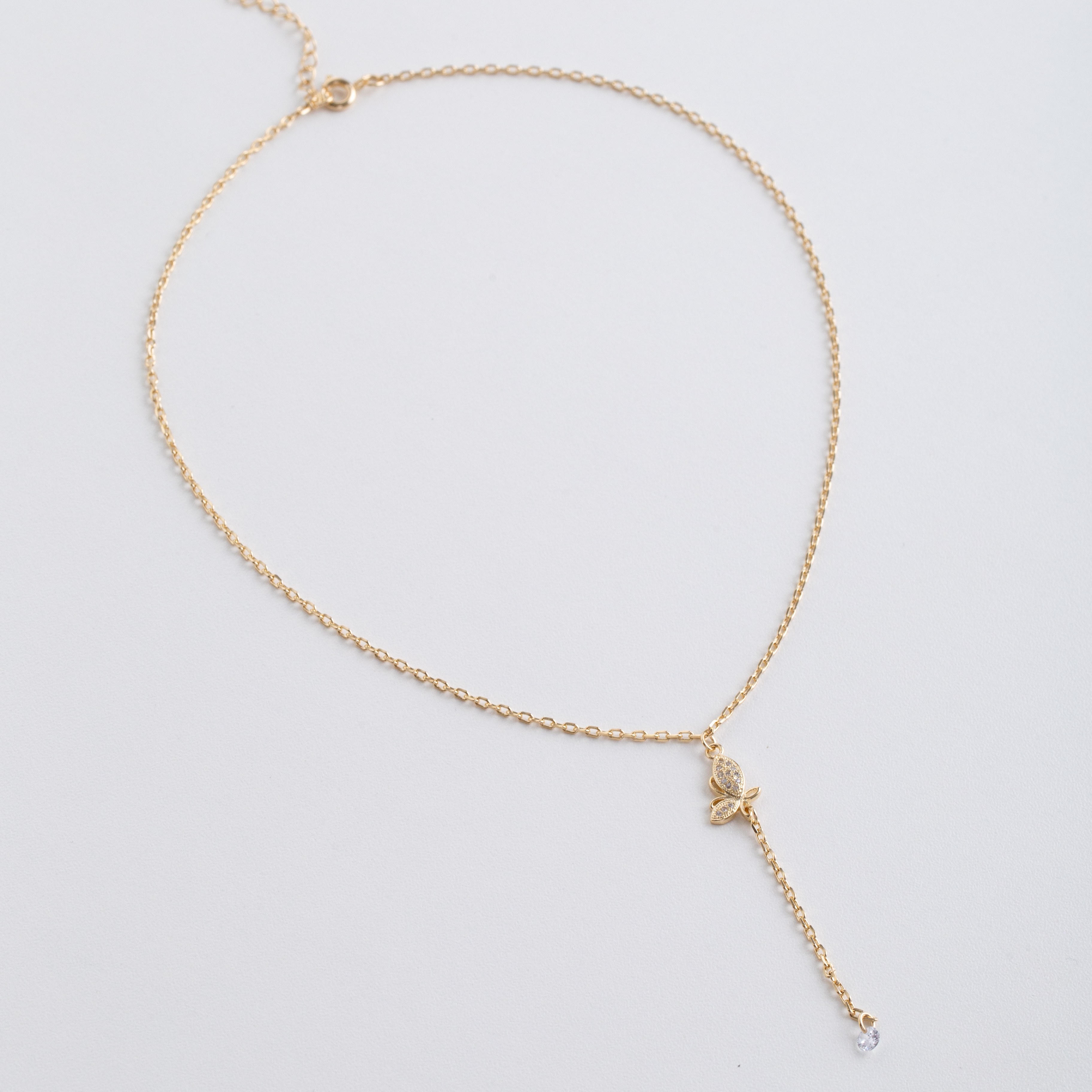 18453 Chain #460 Clear Butterfly 40cm