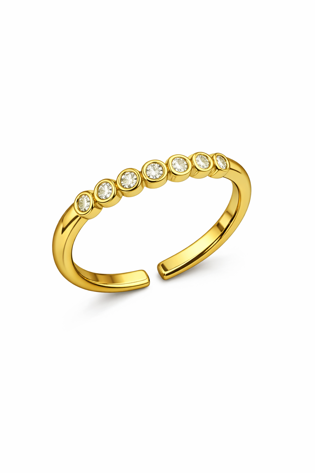 21745 Anillo Ajustable con Circones Redondos