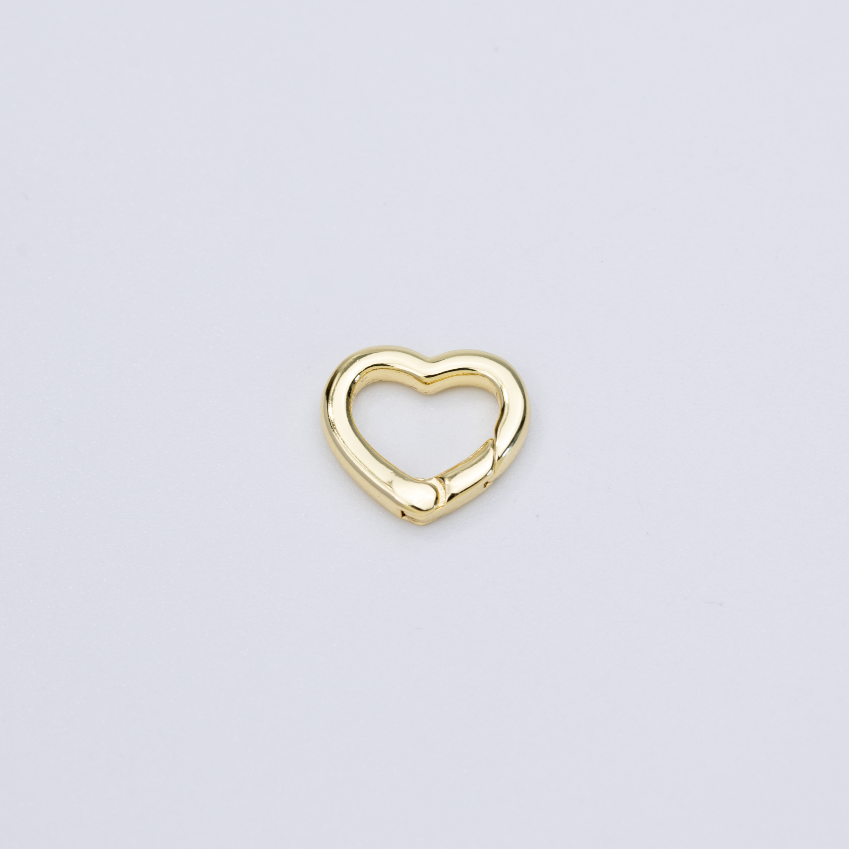 19860  14mm Gold Heart Clasp