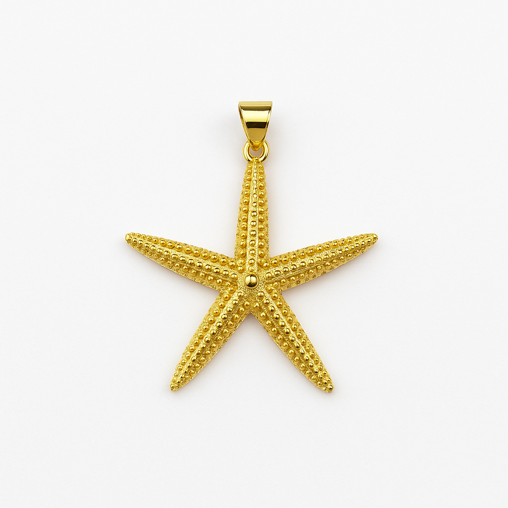 21005 Dije de Estrella de Mar Dorado